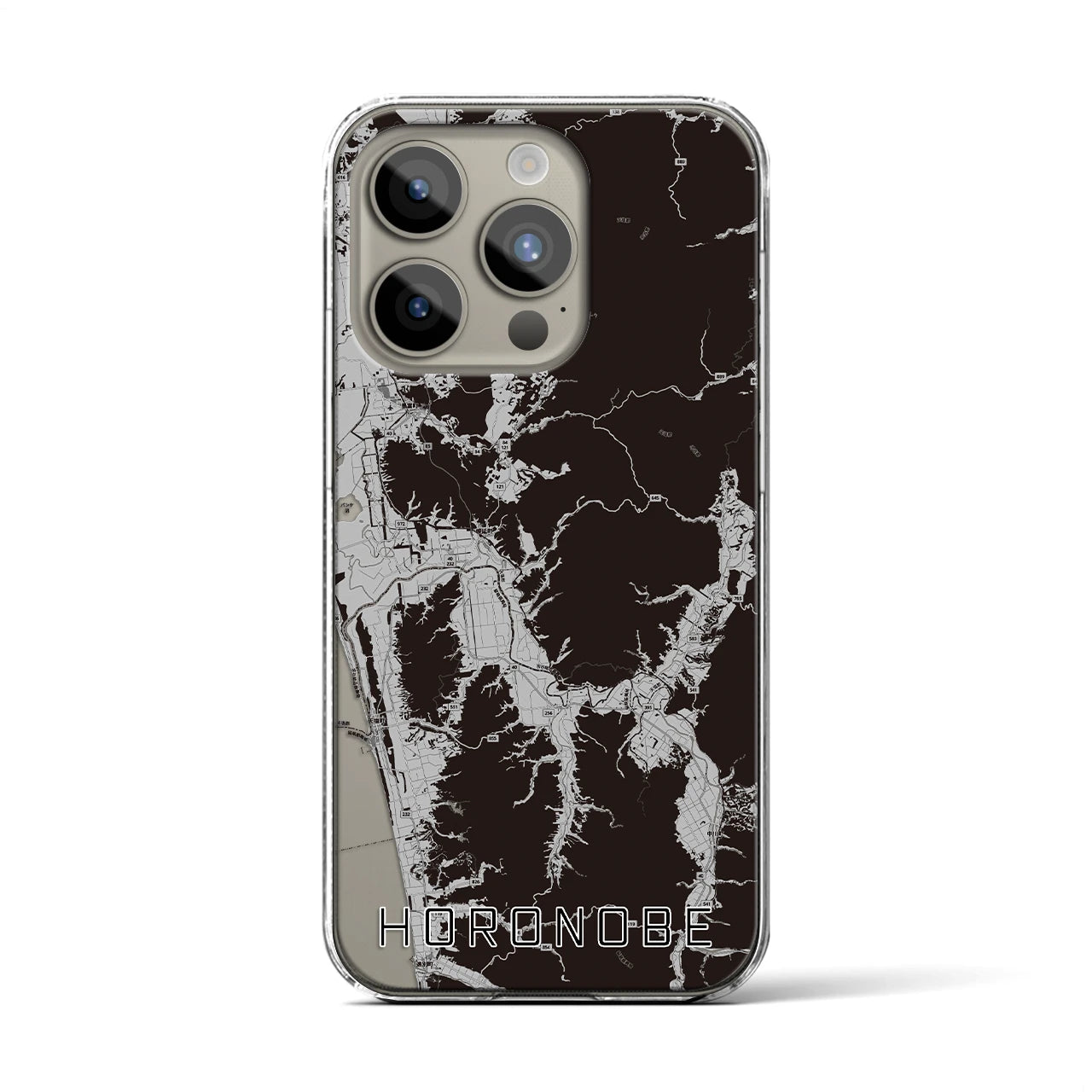 【幌延(北海道)】地図柄iPhoneケース(クリアタイプ)