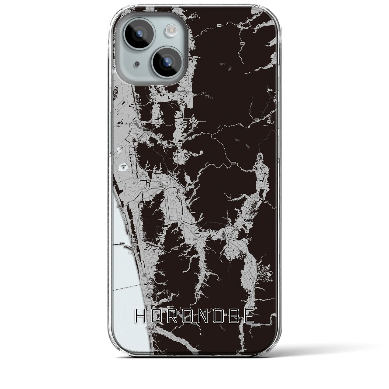 【幌延(北海道)】地図柄iPhoneケース(クリアタイプ)