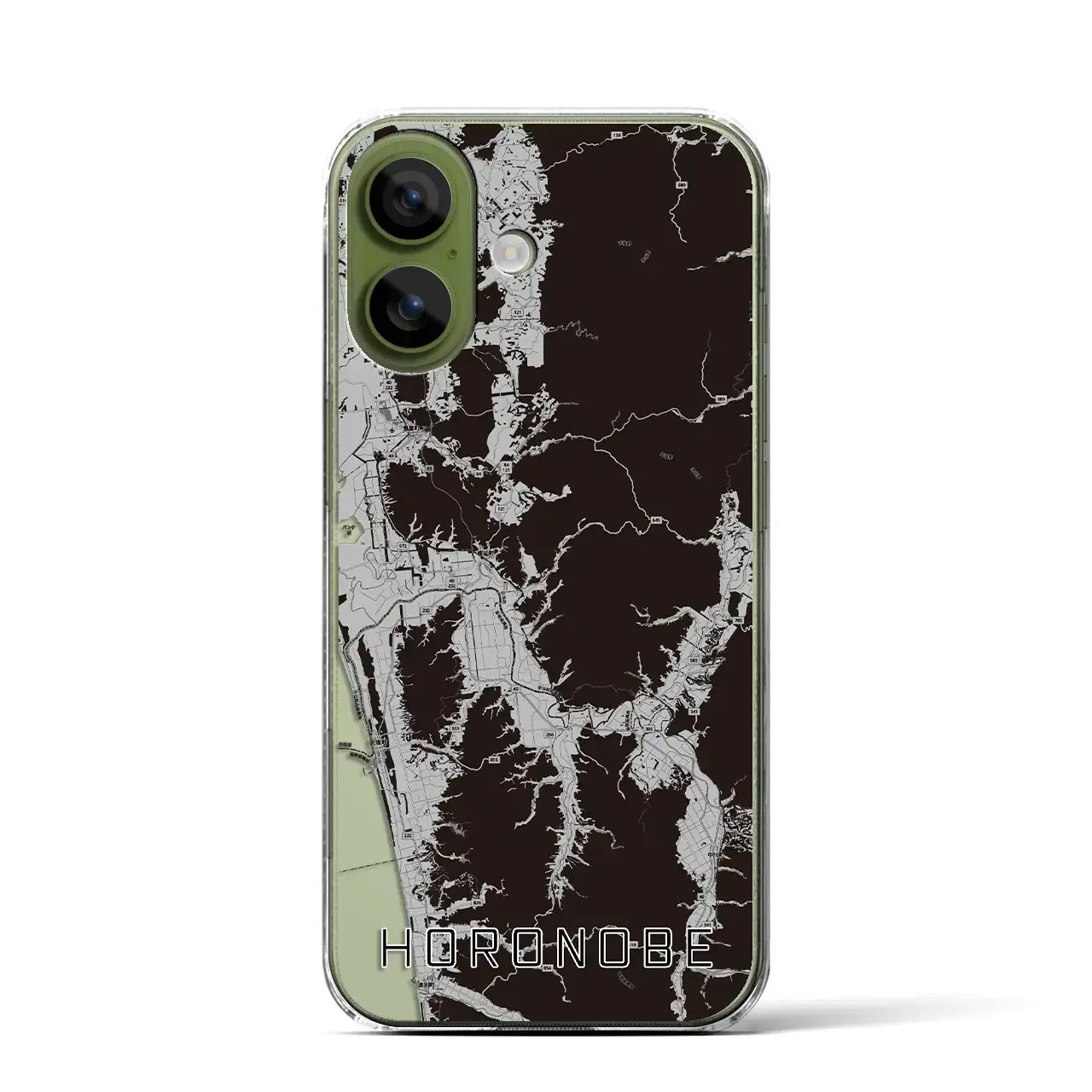 【幌延(北海道)】地図柄iPhoneケース(クリアタイプ)