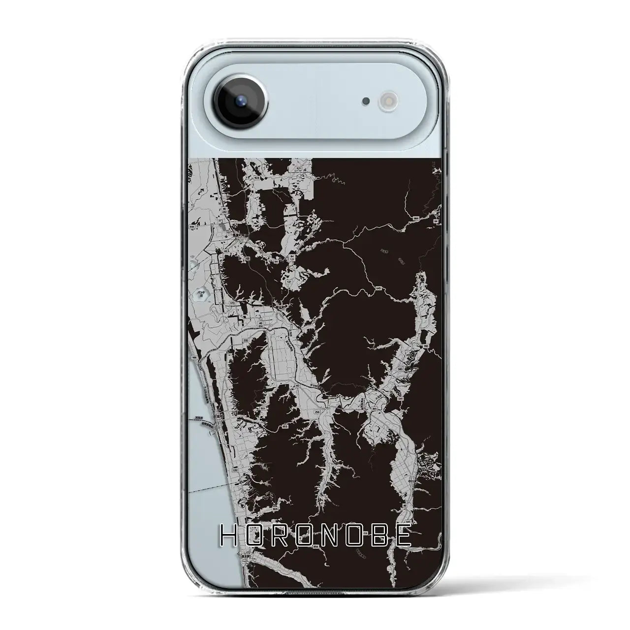 【幌延(北海道)】地図柄iPhoneケース(クリアタイプ)モノトーン・iPhone 17 Pro Max 用