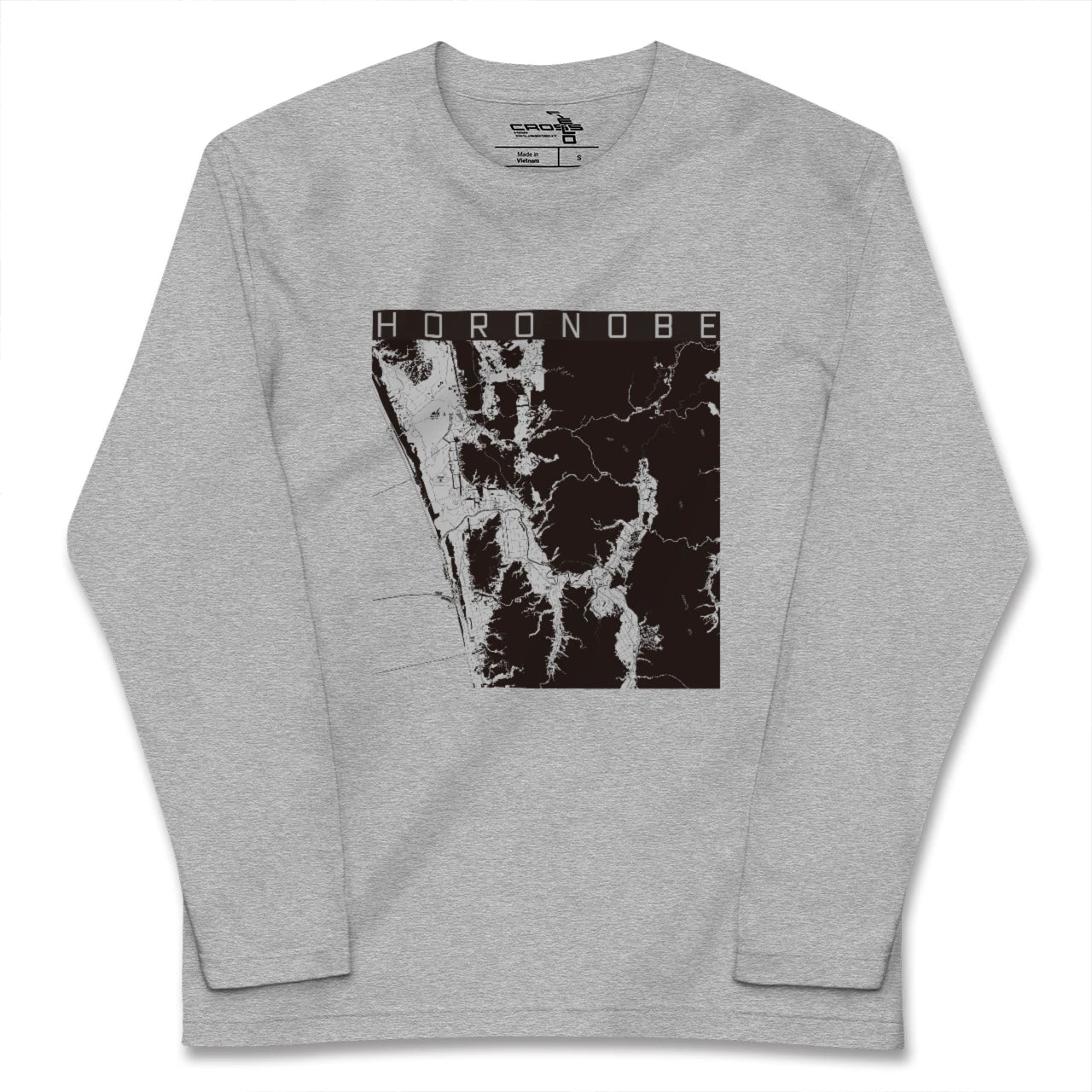 【幌延(北海道)】地図柄ロングスリーブTシャツ