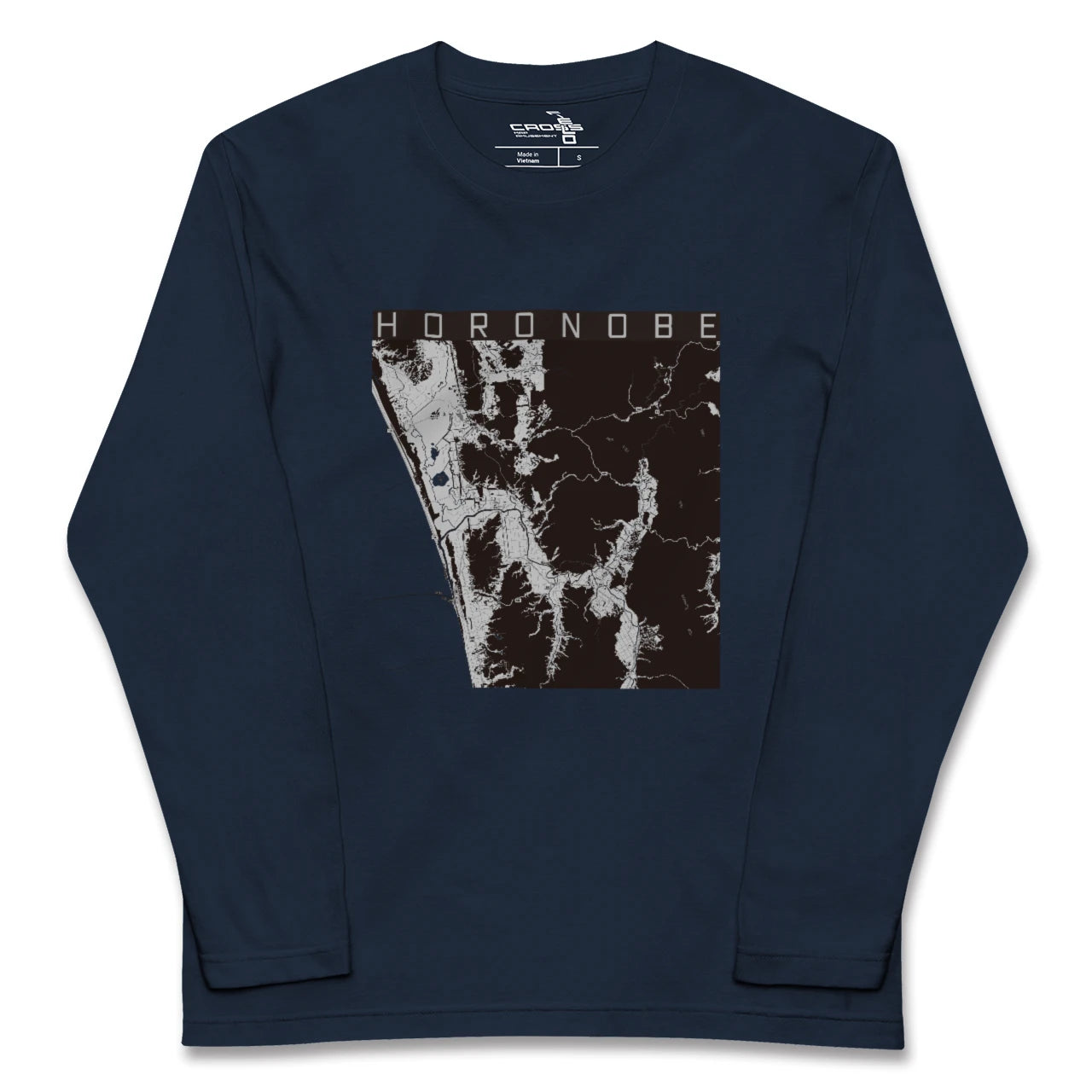 【幌延(北海道)】地図柄ロングスリーブTシャツ