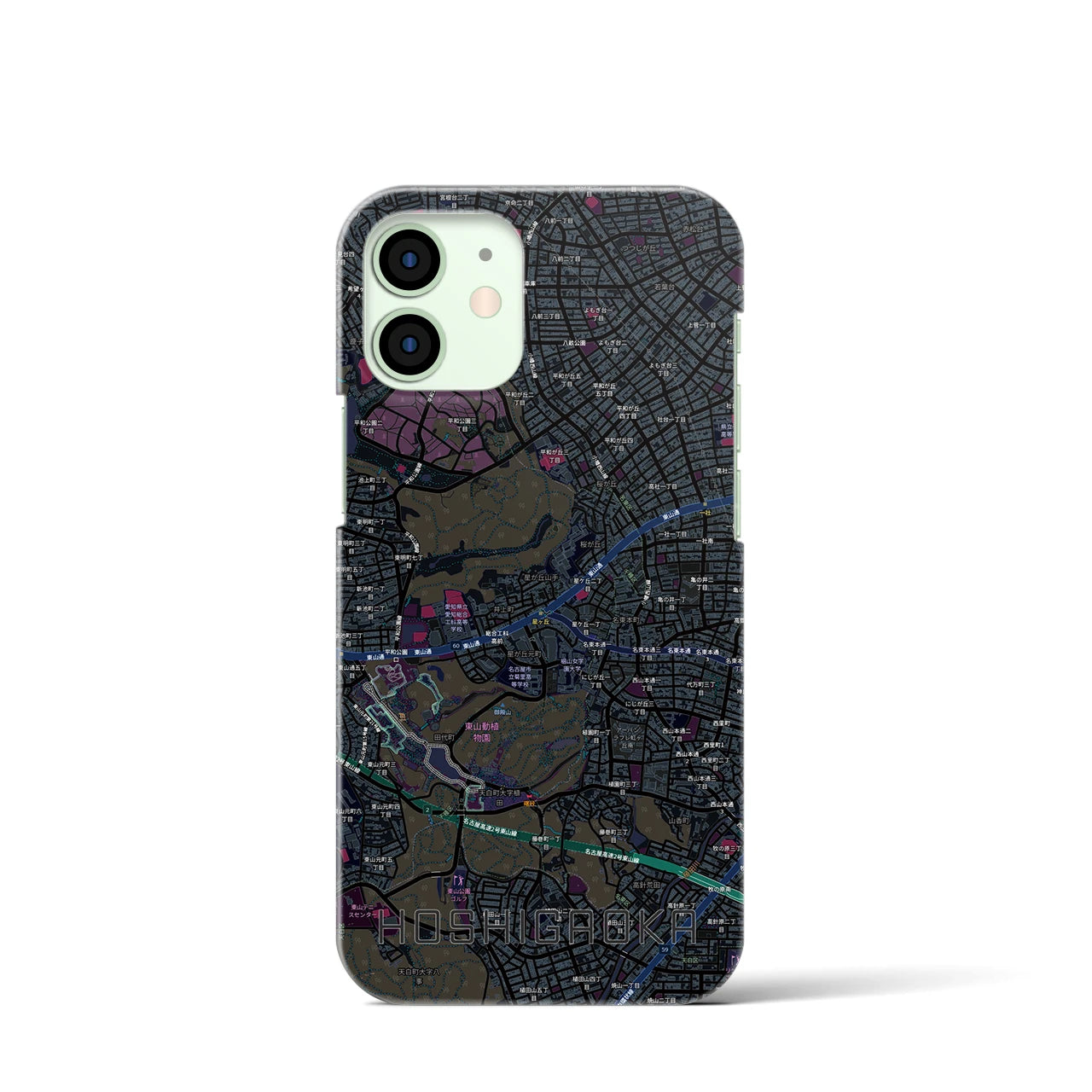 【星ヶ丘(愛知県)】地図柄iPhoneケース(バックカバータイプ)