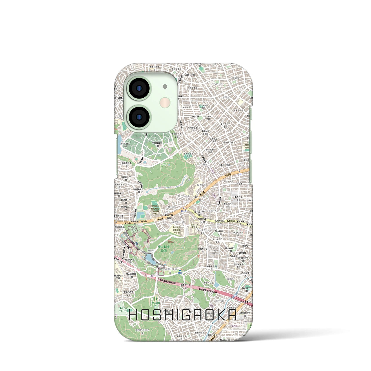 【星ヶ丘(愛知県)】地図柄iPhoneケース(バックカバータイプ)