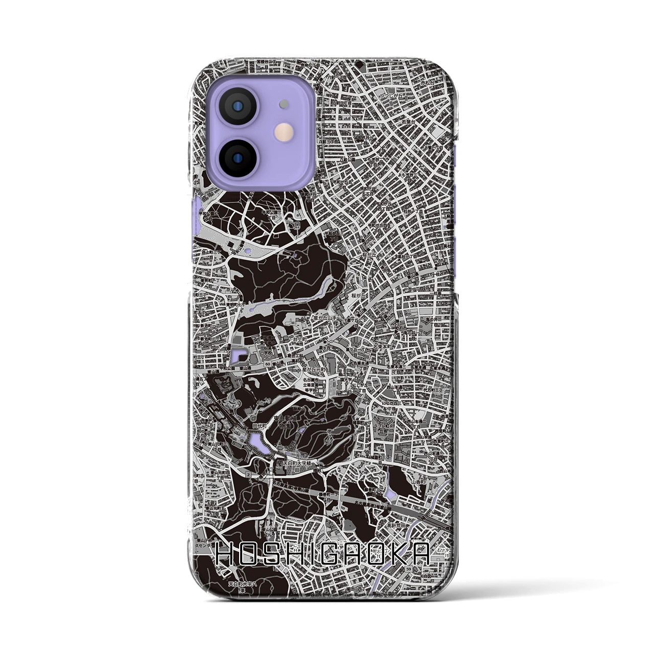 【星ヶ丘(愛知県)】地図柄iPhoneケース(クリアタイプ)