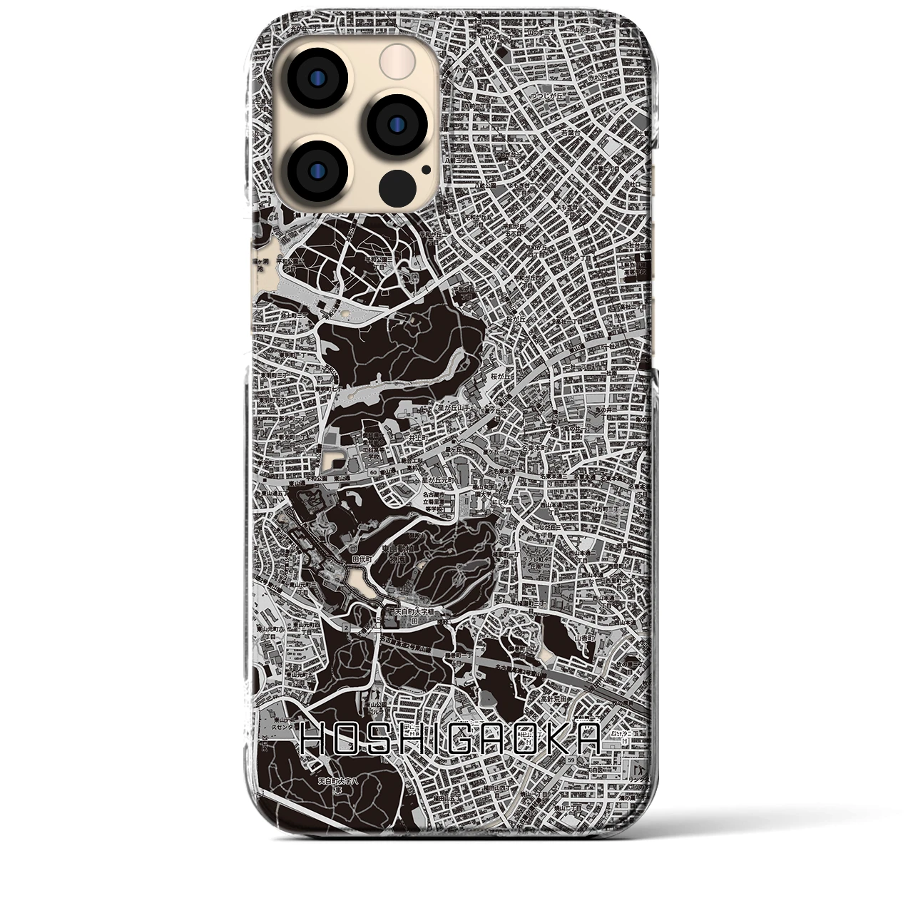 【星ヶ丘(愛知県)】地図柄iPhoneケース(クリアタイプ)