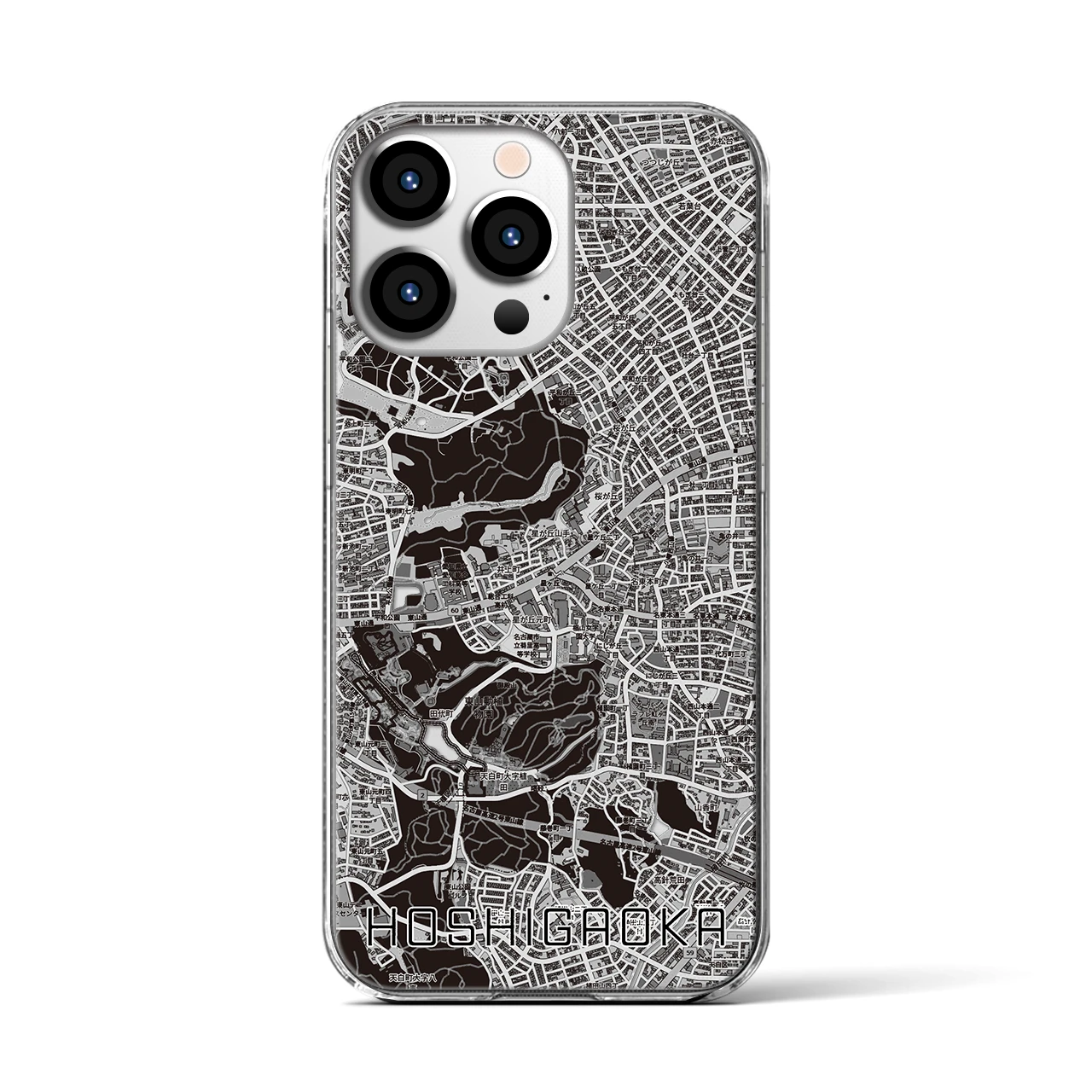 【星ヶ丘(愛知県)】地図柄iPhoneケース(クリアタイプ)