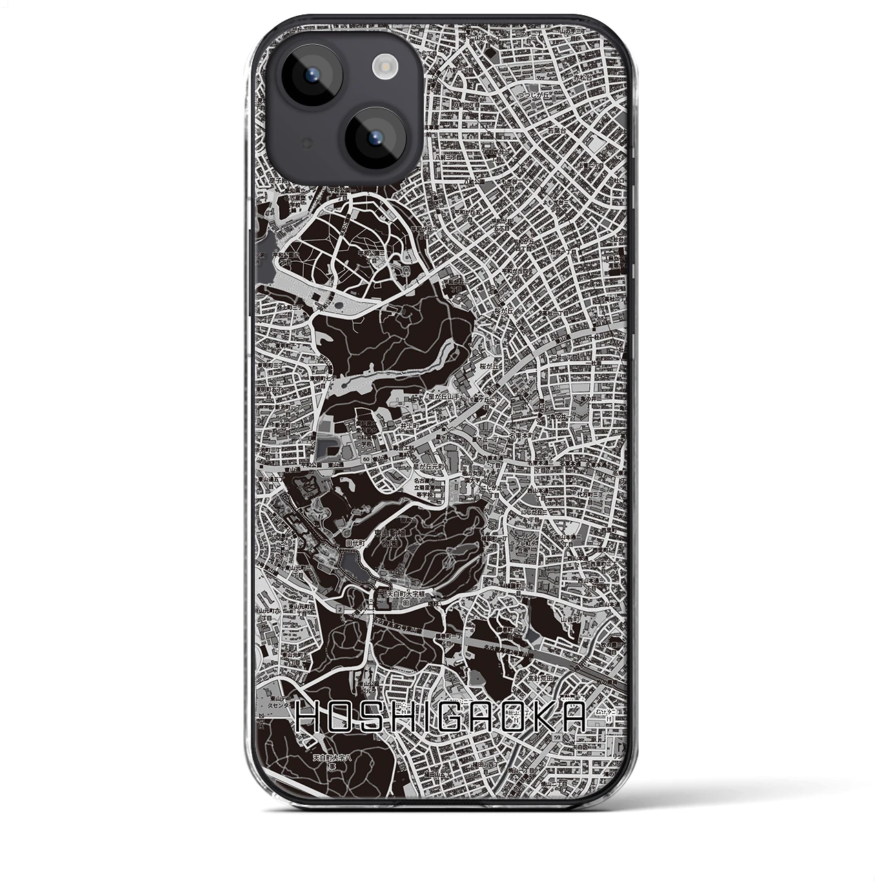 【星ヶ丘(愛知県)】地図柄iPhoneケース(クリアタイプ)