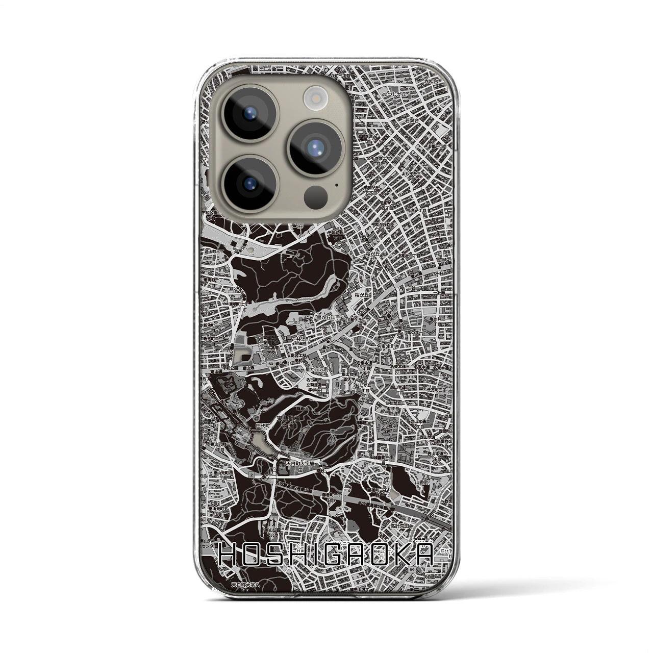 【星ヶ丘(愛知県)】地図柄iPhoneケース(クリアタイプ)