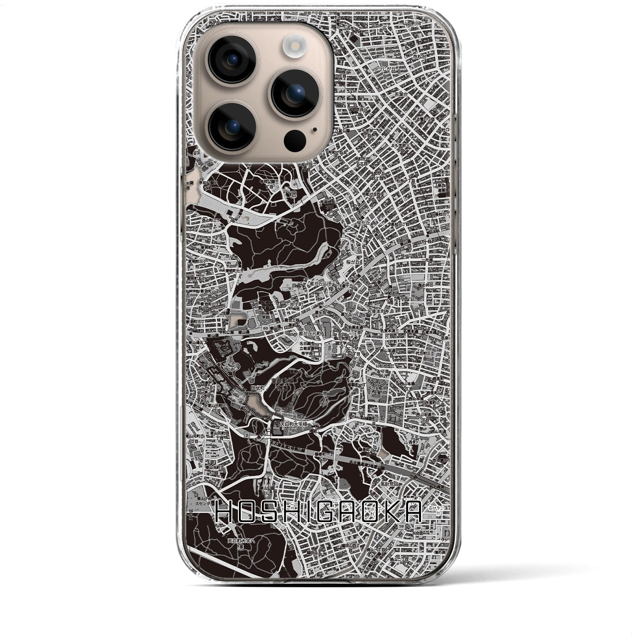 【星ヶ丘(愛知県)】地図柄iPhoneケース(クリアタイプ)