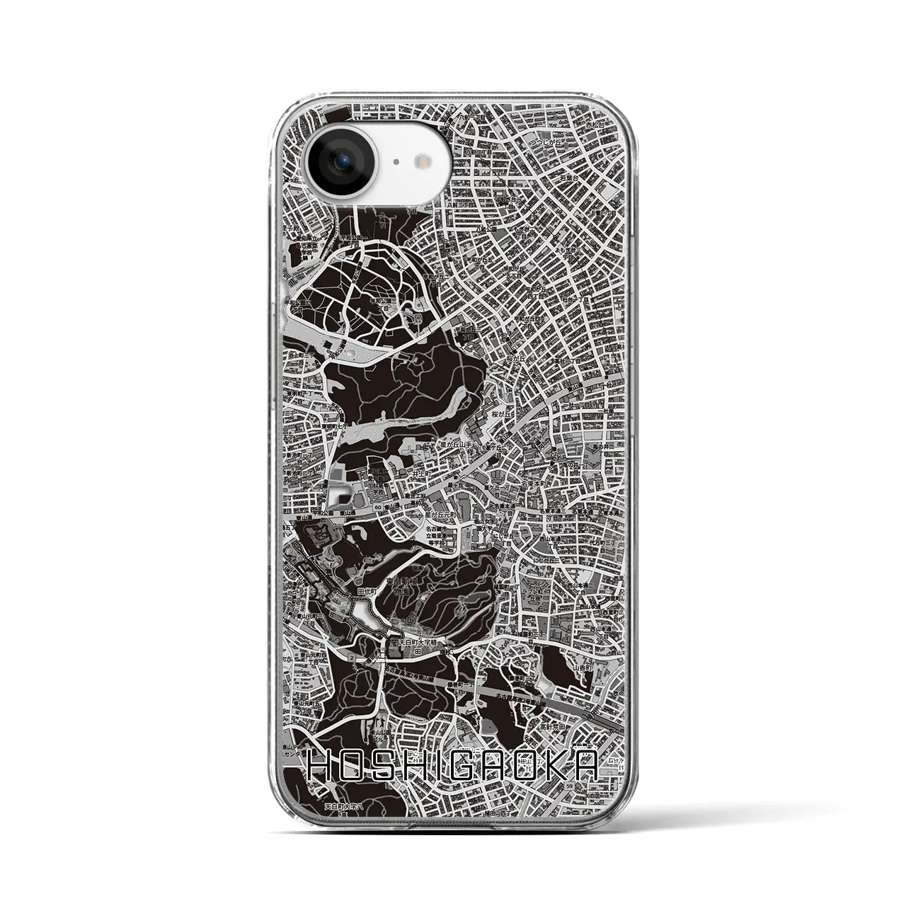 【星ヶ丘(愛知県)】地図柄iPhoneケース(クリアタイプ)