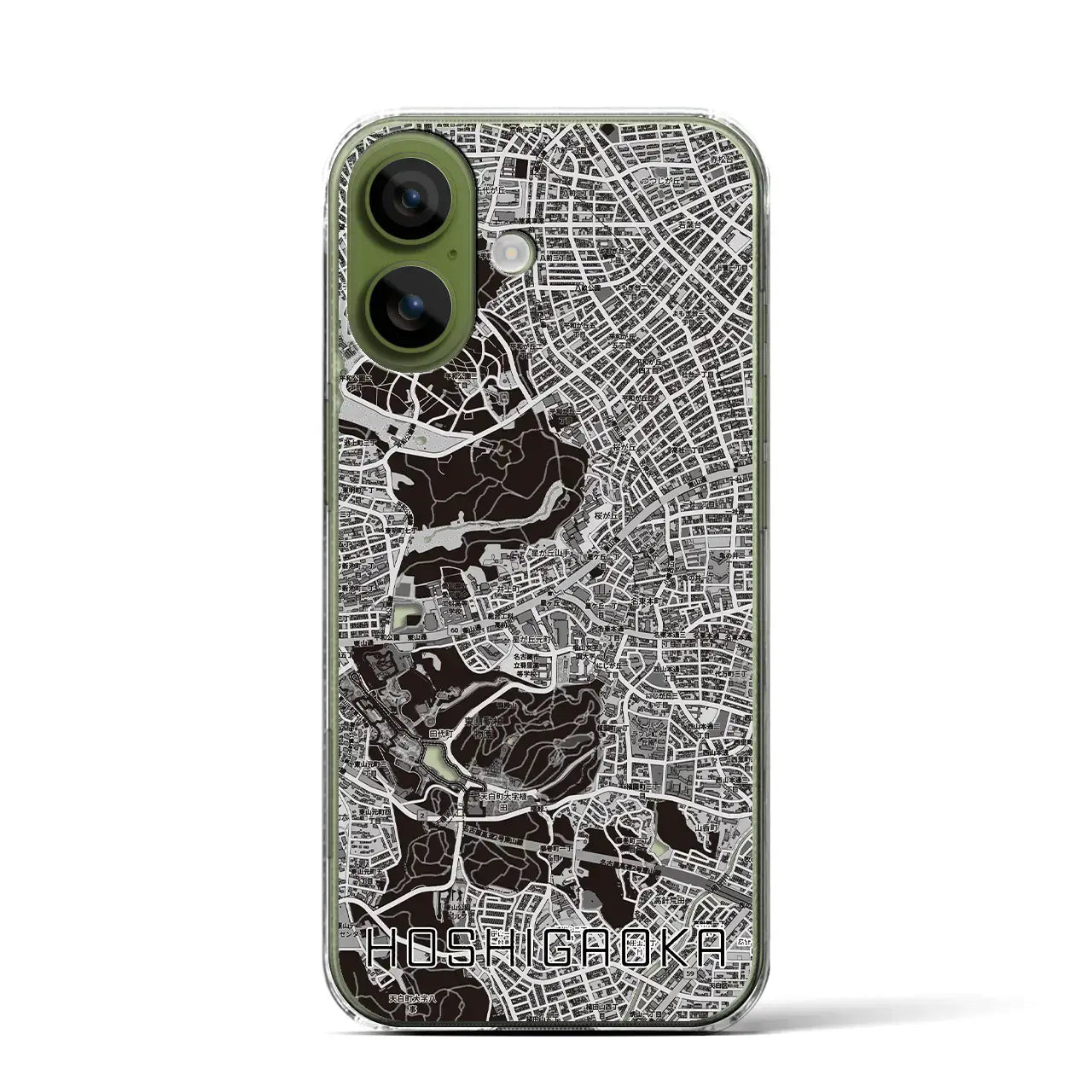 【星ヶ丘(愛知県)】地図柄iPhoneケース(クリアタイプ)