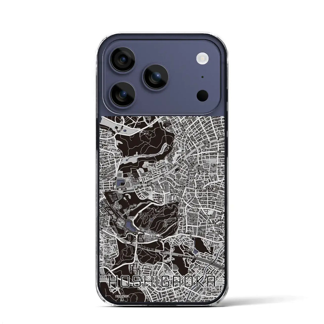 【星ヶ丘(愛知県)】地図柄iPhoneケース(クリアタイプ)