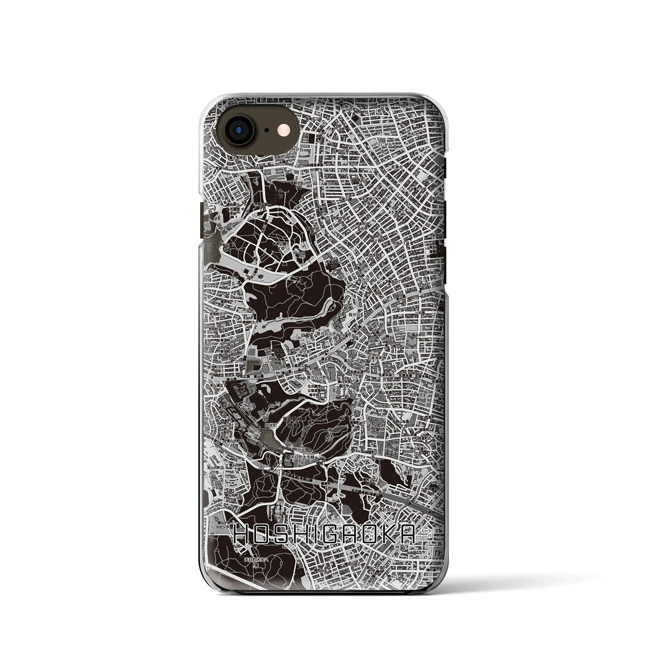 【星ヶ丘(愛知県)】地図柄iPhoneケース(クリアタイプ)