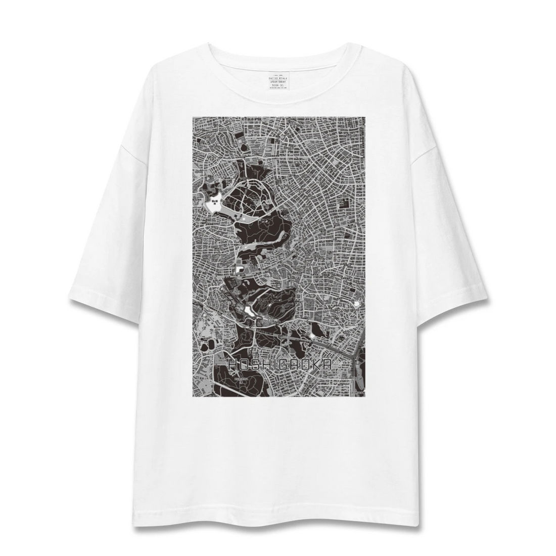 【星ヶ丘(愛知県)】地図柄ビッグシルエットTシャツ