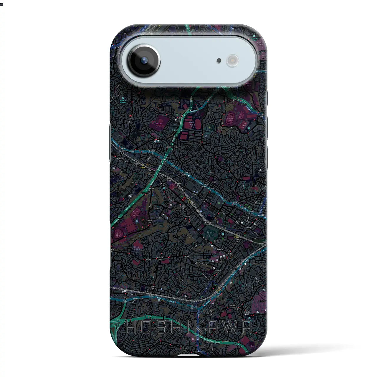 【星川(神奈川県)】地図柄iPhoneケース(バックカバータイプ)