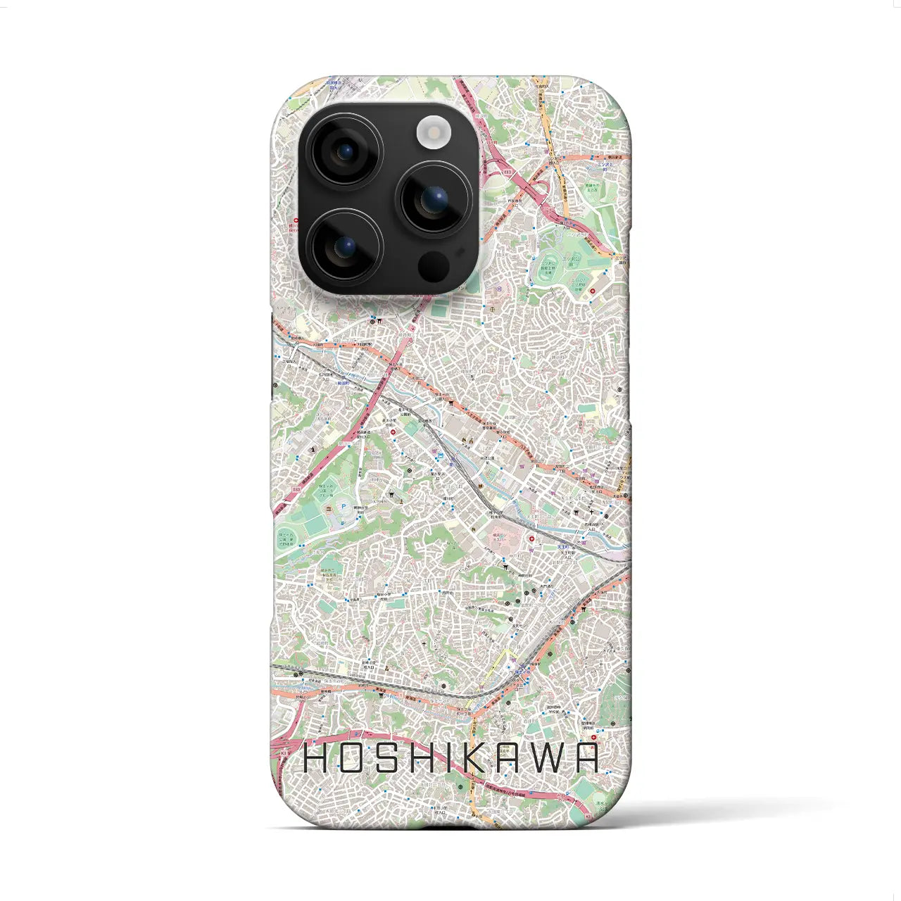 【星川(神奈川県)】地図柄iPhoneケース(バックカバータイプ)