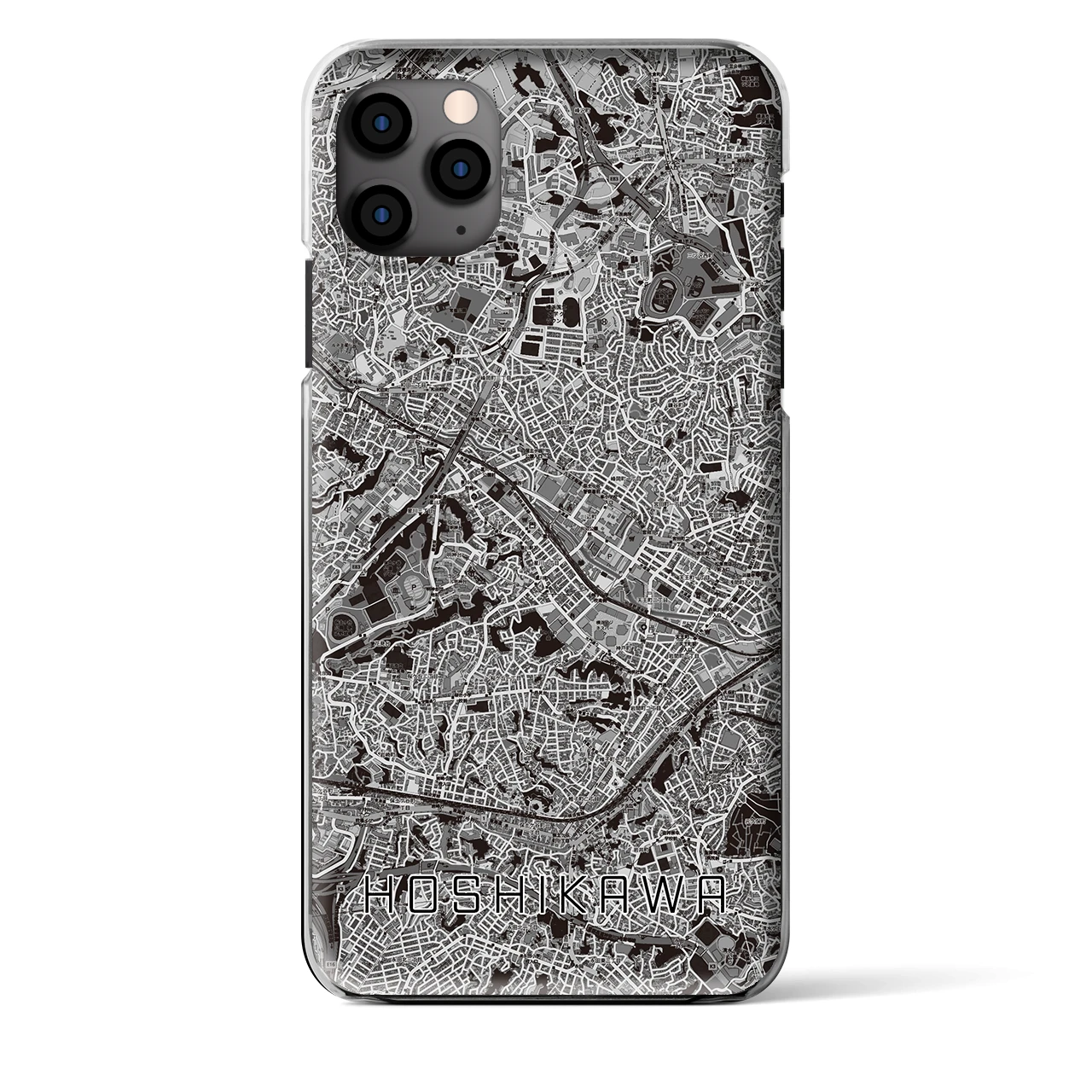 【星川(神奈川県)】地図柄iPhoneケース(クリアタイプ)