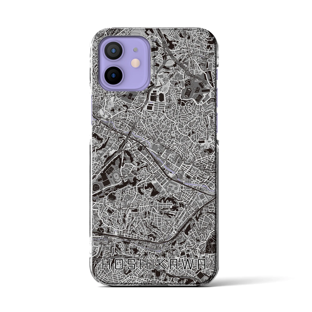 【星川(神奈川県)】地図柄iPhoneケース(クリアタイプ)