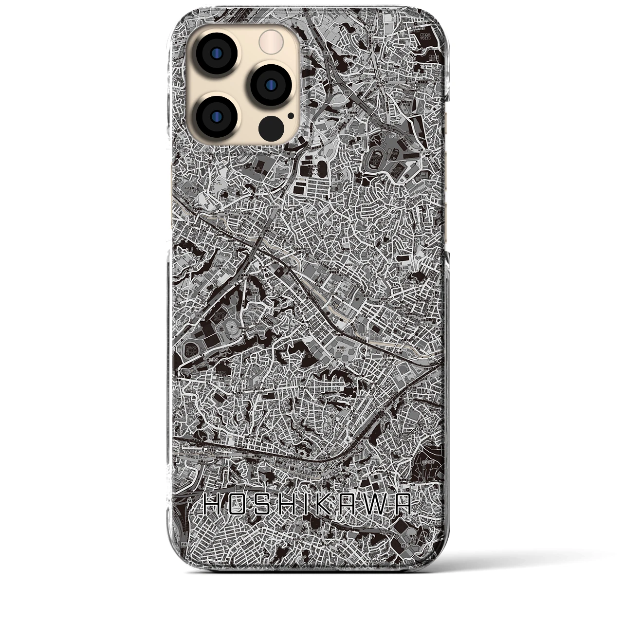 【星川(神奈川県)】地図柄iPhoneケース(クリアタイプ)