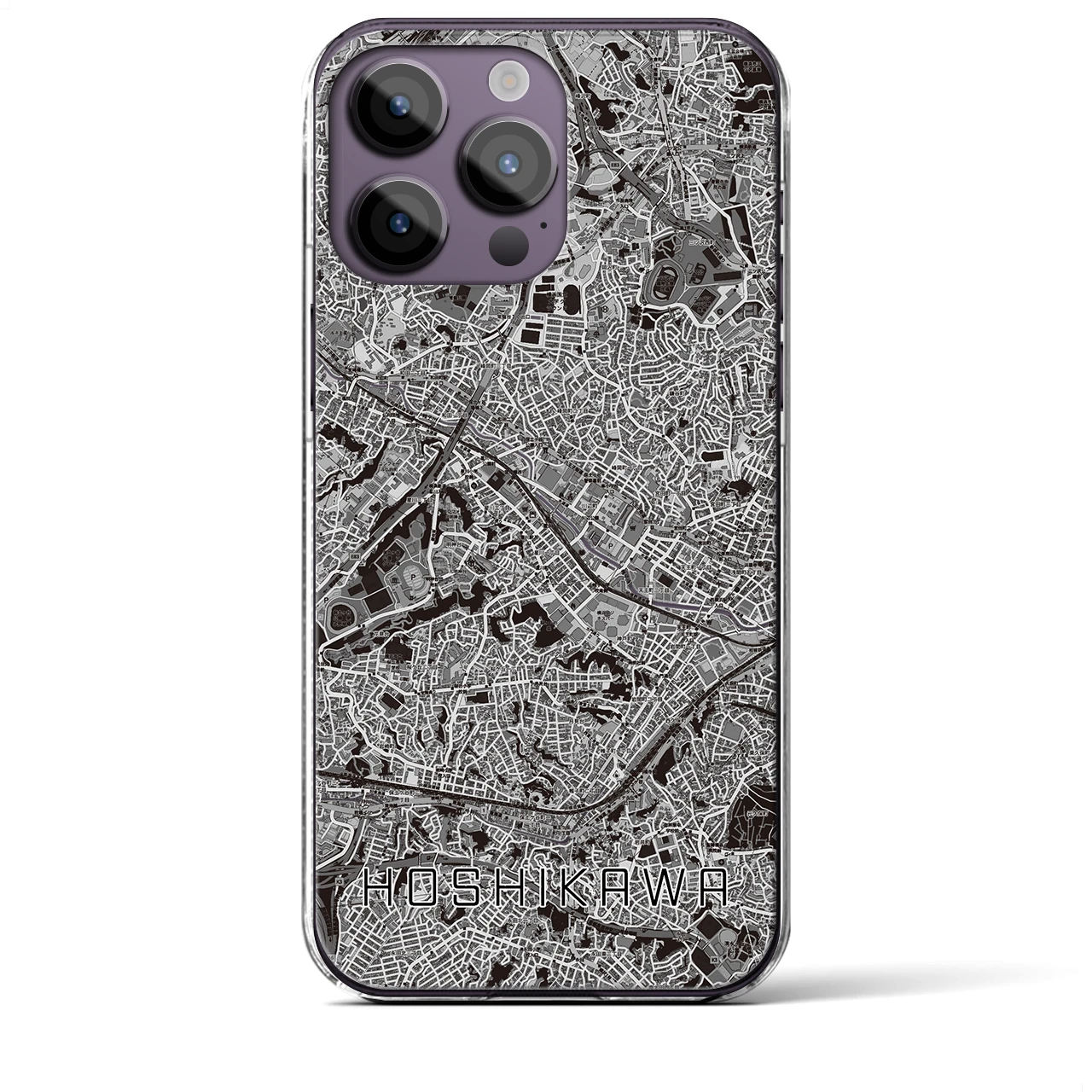 【星川(神奈川県)】地図柄iPhoneケース(クリアタイプ)