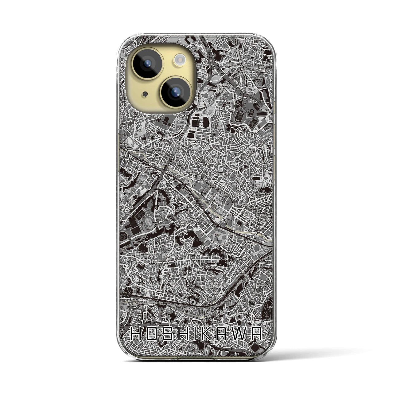 【星川(神奈川県)】地図柄iPhoneケース(クリアタイプ)