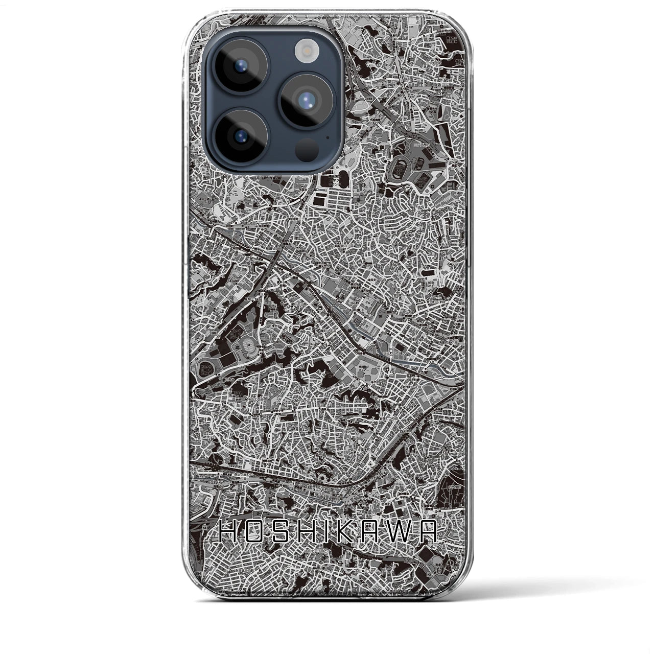 【星川(神奈川県)】地図柄iPhoneケース(クリアタイプ)