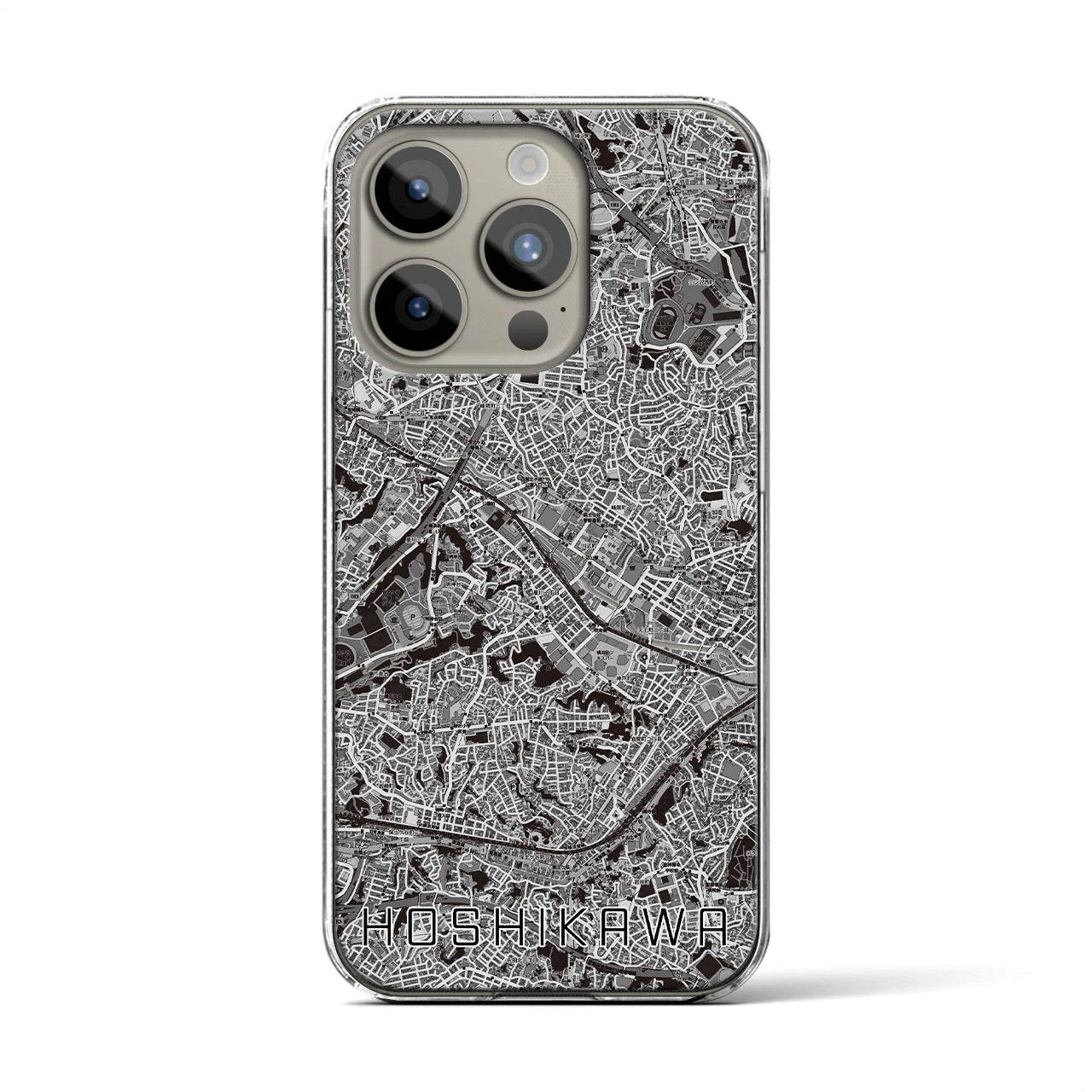 【星川(神奈川県)】地図柄iPhoneケース(クリアタイプ)