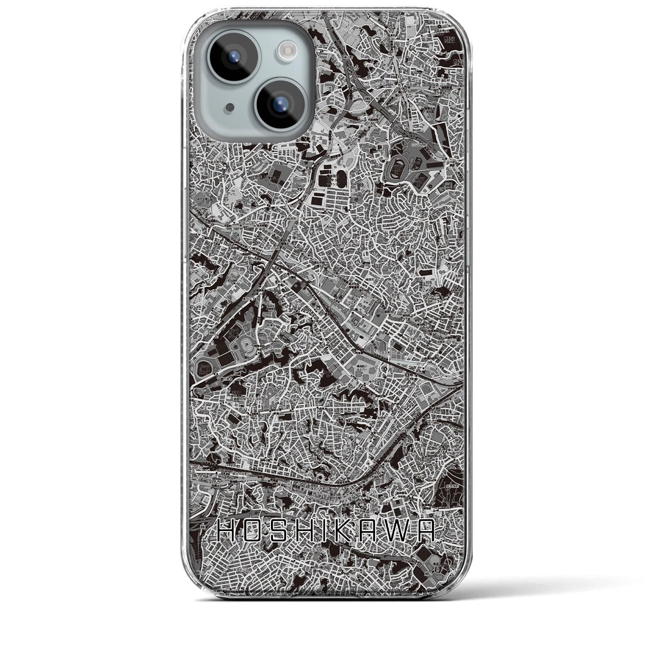 【星川(神奈川県)】地図柄iPhoneケース(クリアタイプ)