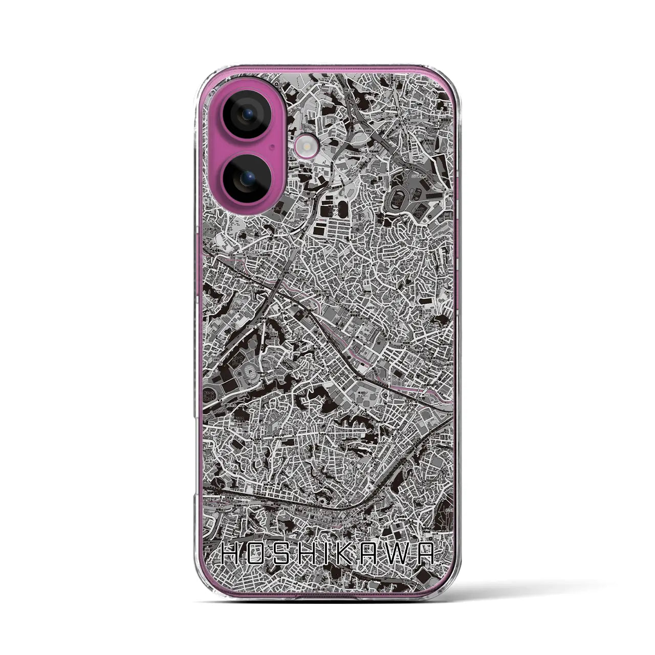 【星川(神奈川県)】地図柄iPhoneケース(クリアタイプ)