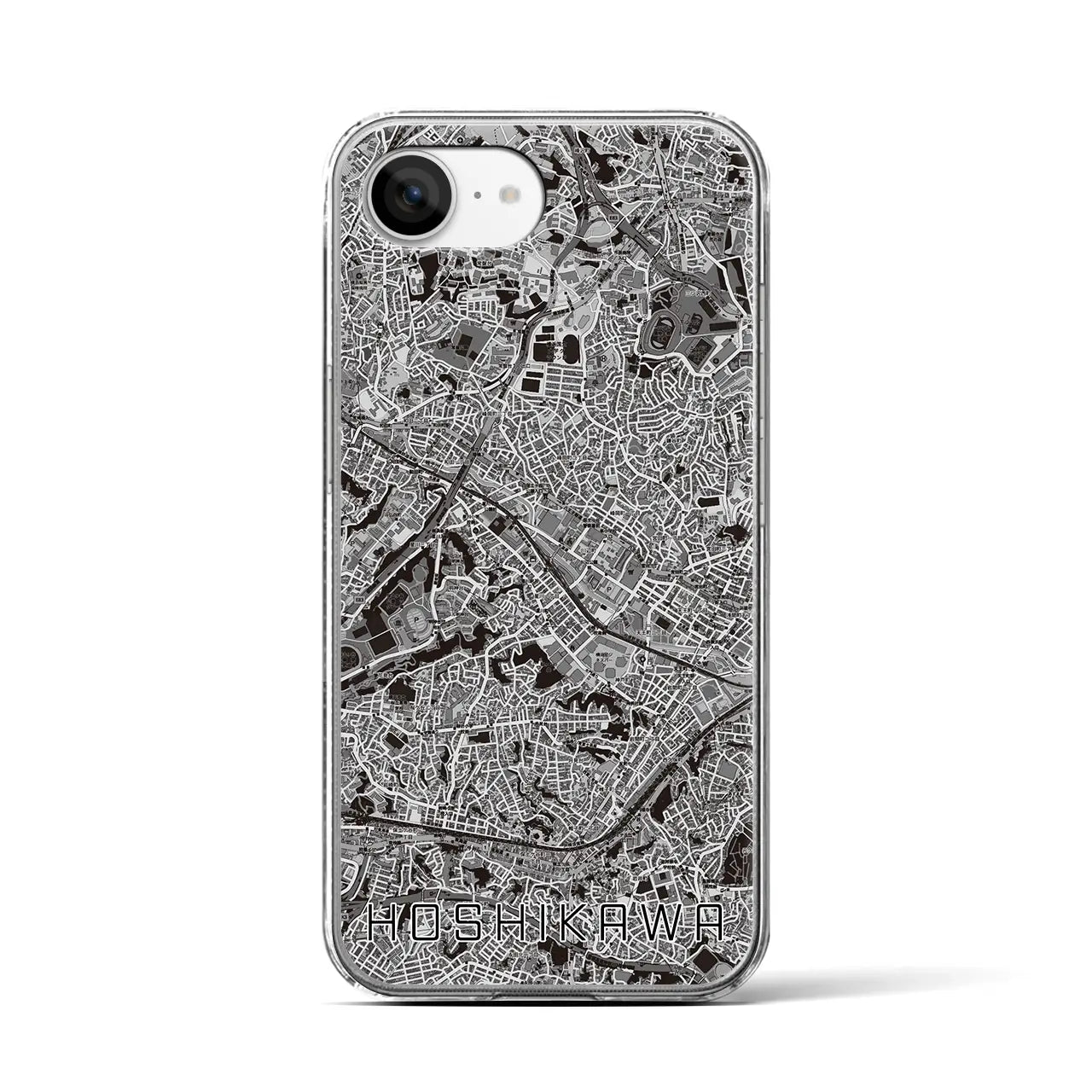 【星川(神奈川県)】地図柄iPhoneケース(クリアタイプ)