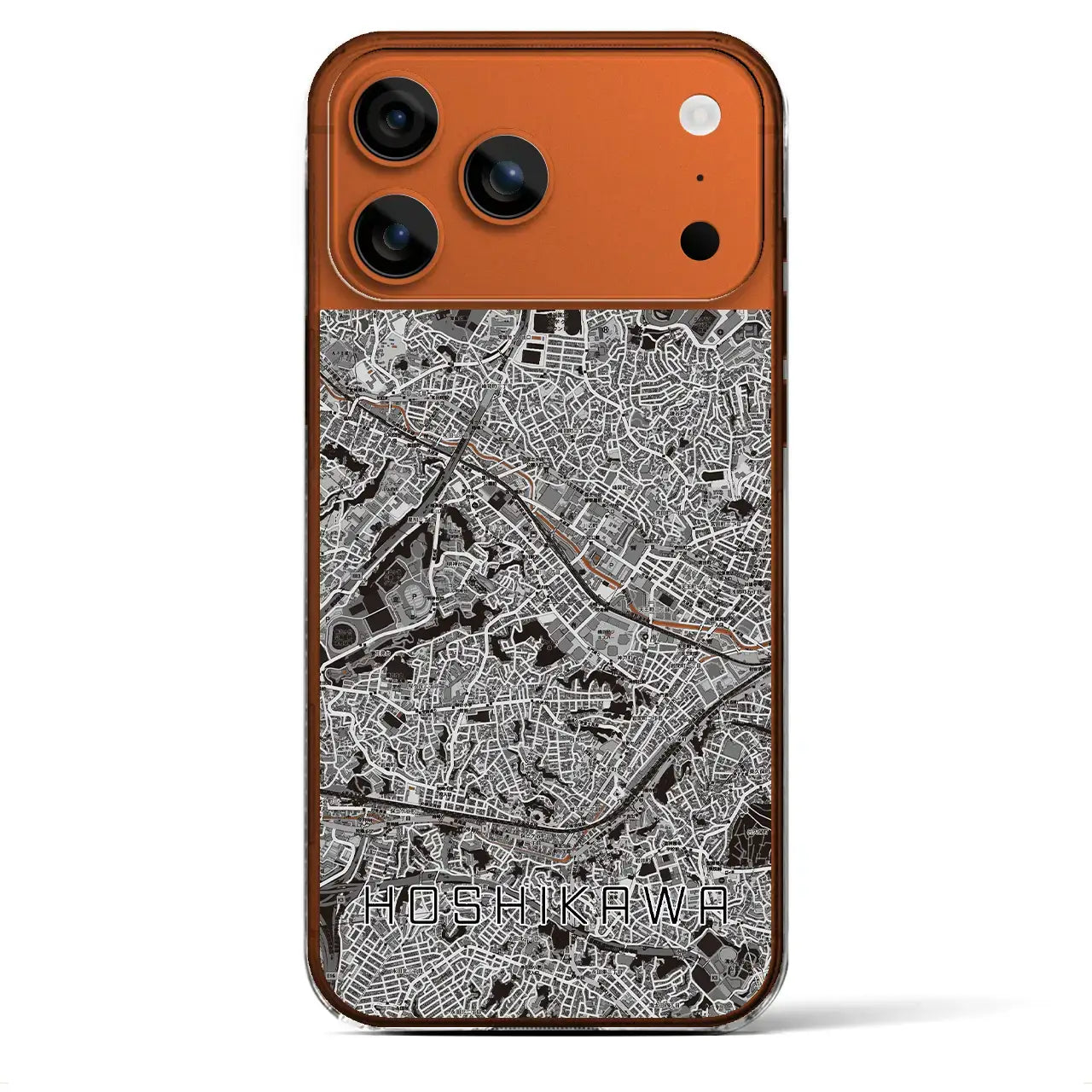 【星川(神奈川県)】地図柄iPhoneケース(クリアタイプ)