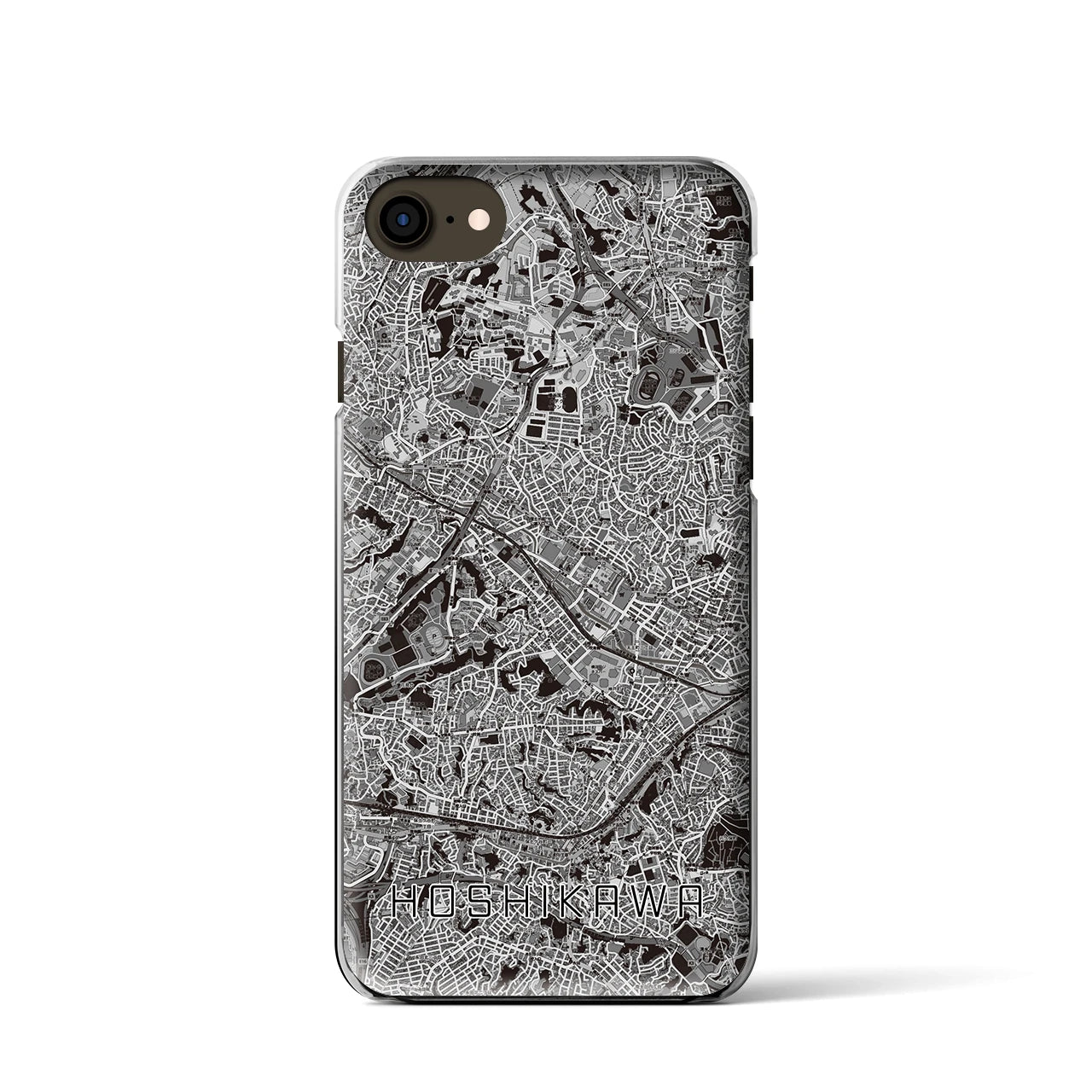 【星川(神奈川県)】地図柄iPhoneケース(クリアタイプ)