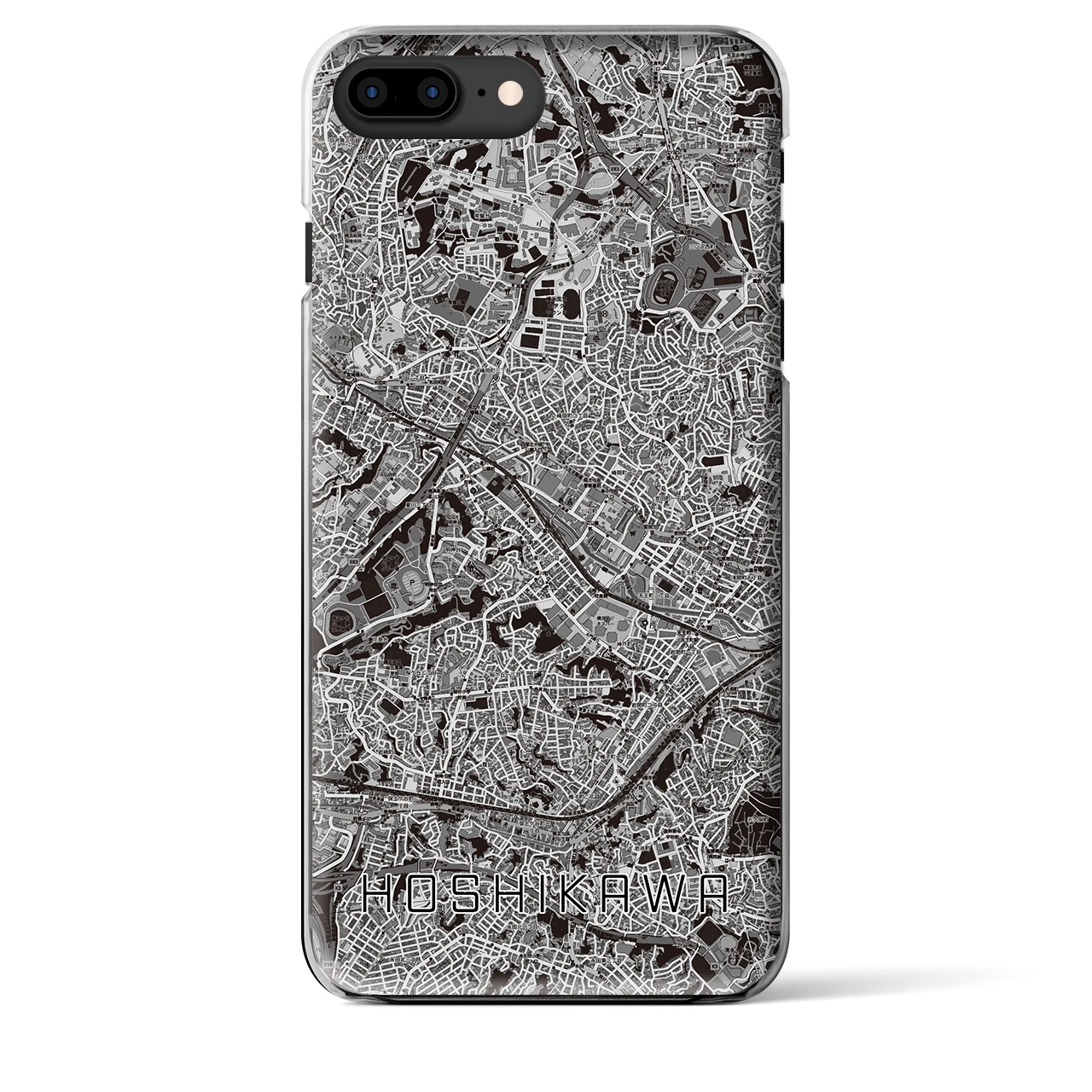 【星川(神奈川県)】地図柄iPhoneケース(クリアタイプ)