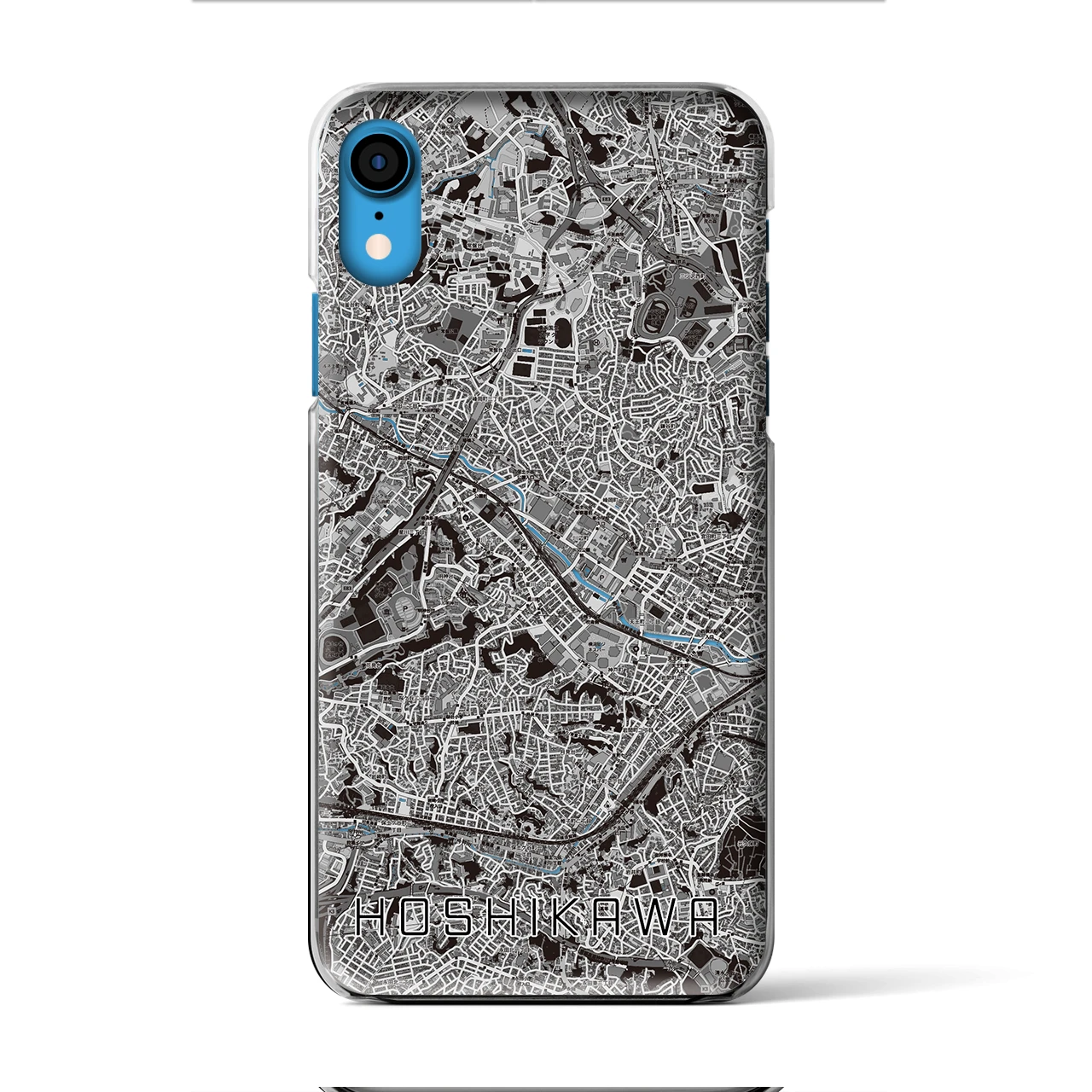 【星川(神奈川県)】地図柄iPhoneケース(クリアタイプ)