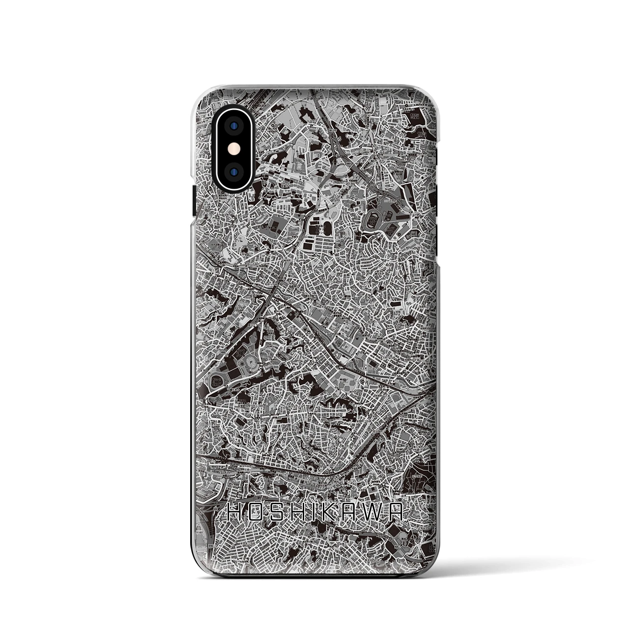 【星川(神奈川県)】地図柄iPhoneケース(クリアタイプ)