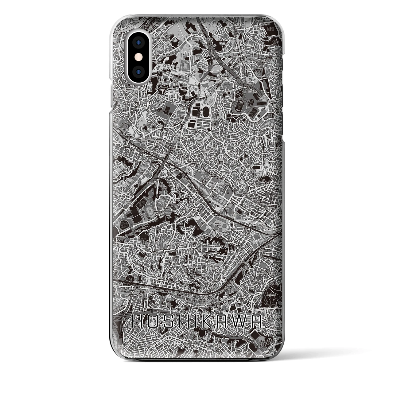 【星川(神奈川県)】地図柄iPhoneケース(クリアタイプ)