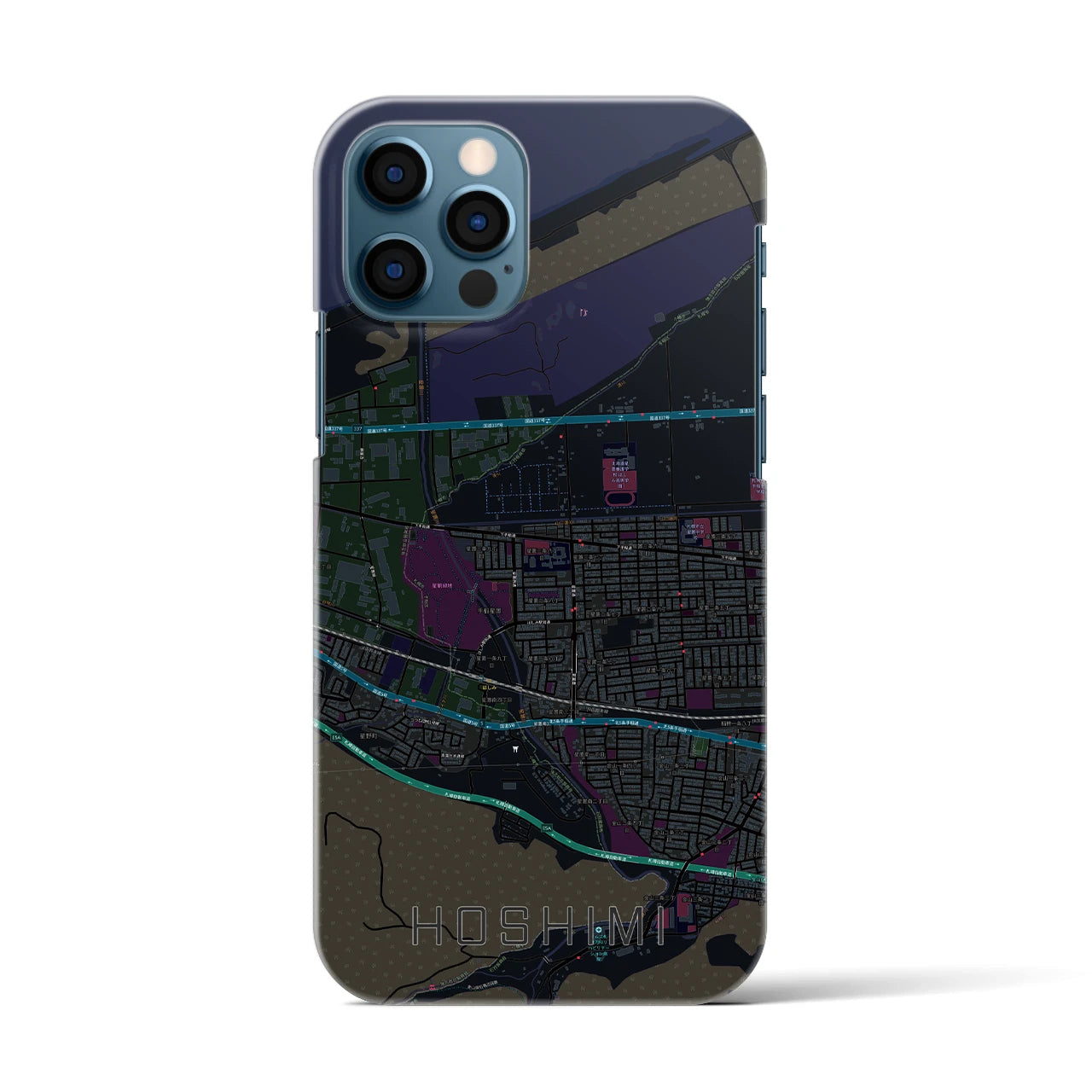 【ほしみ(北海道)】地図柄iPhoneケース(バックカバータイプ)