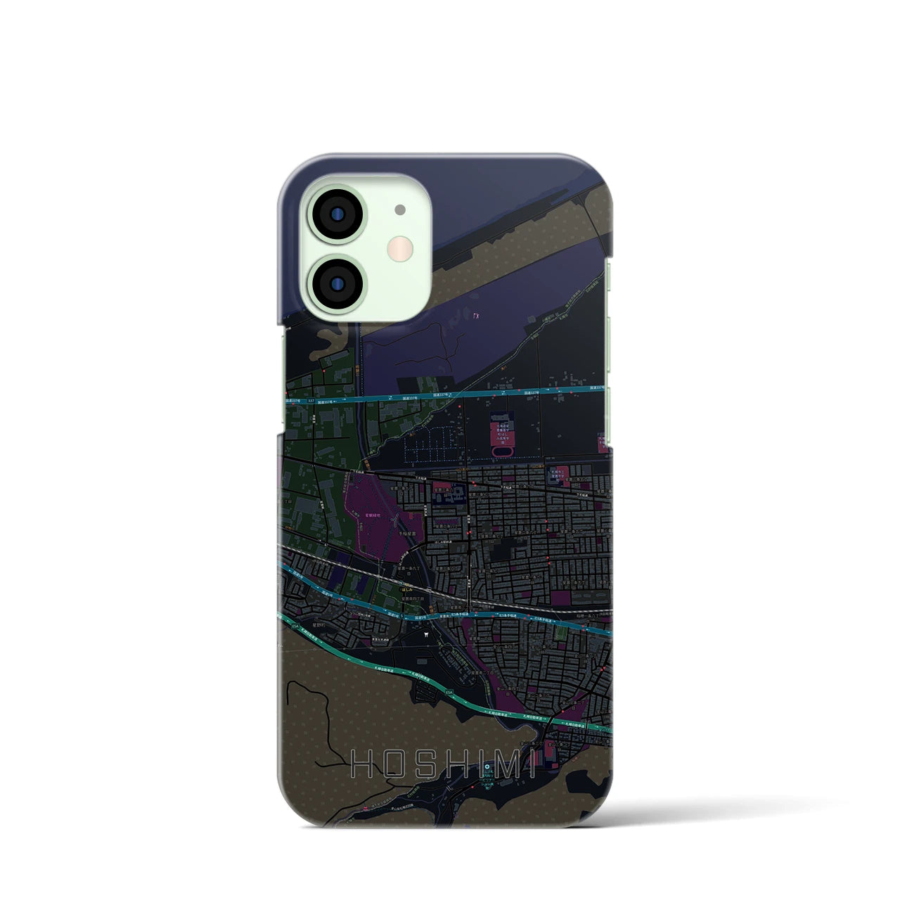 【ほしみ(北海道)】地図柄iPhoneケース(バックカバータイプ)