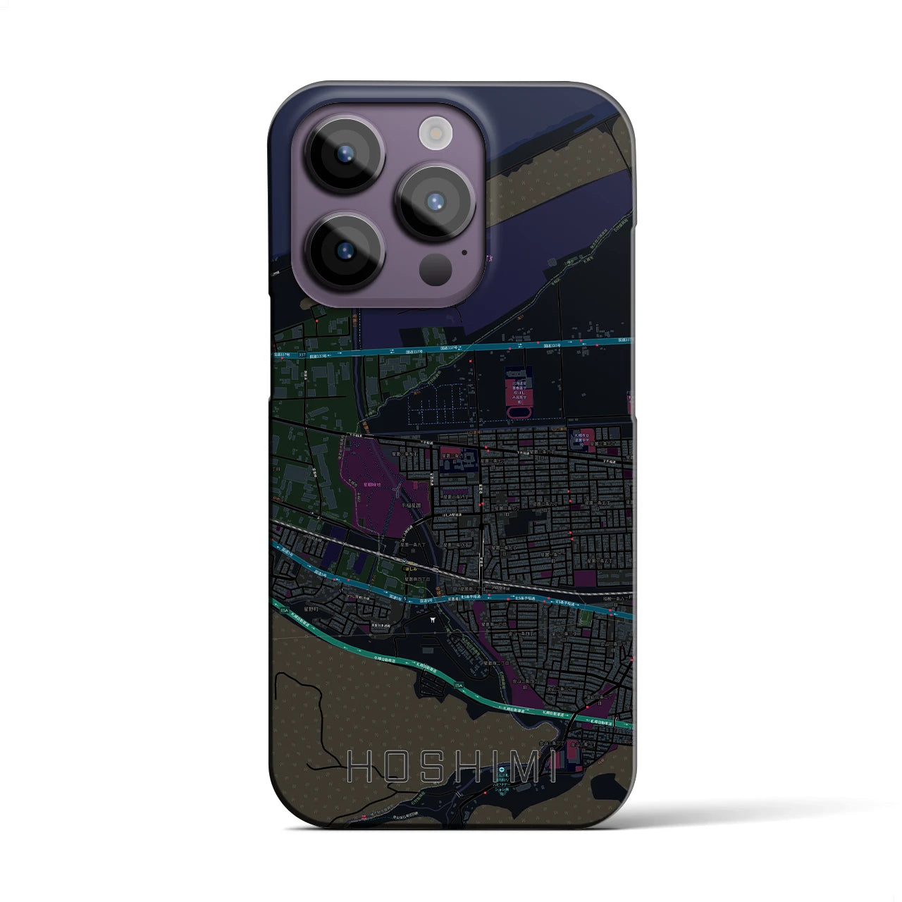 【ほしみ(北海道)】地図柄iPhoneケース(バックカバータイプ)