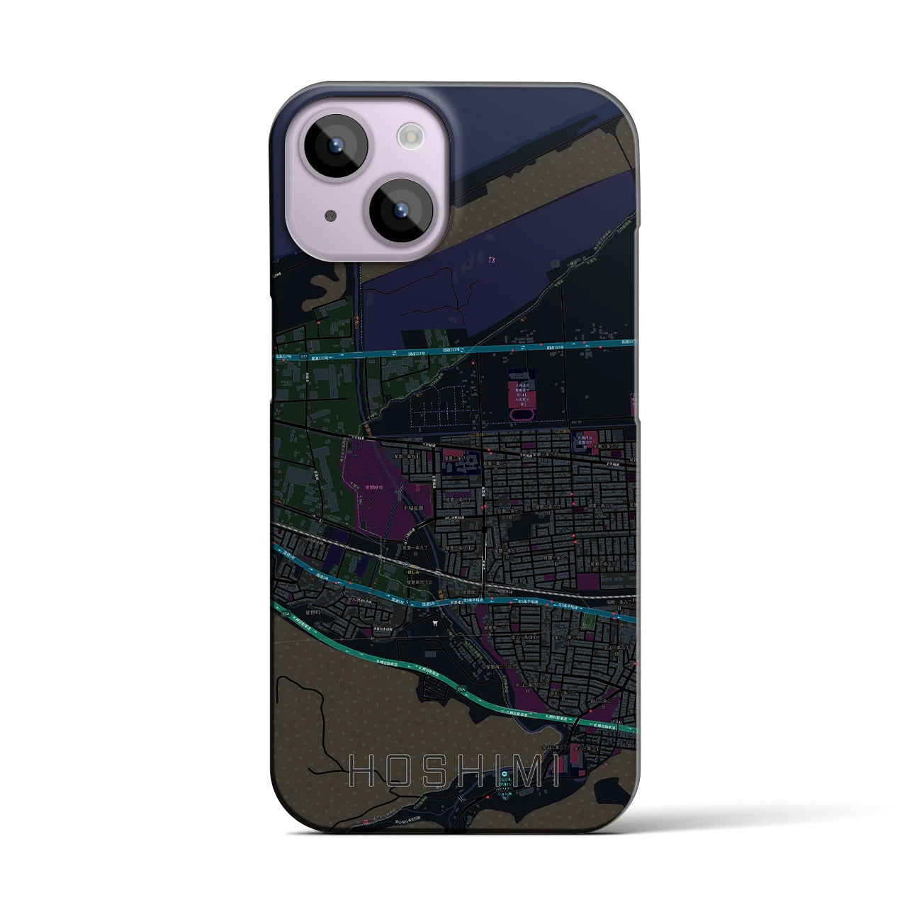 【ほしみ(北海道)】地図柄iPhoneケース(バックカバータイプ)