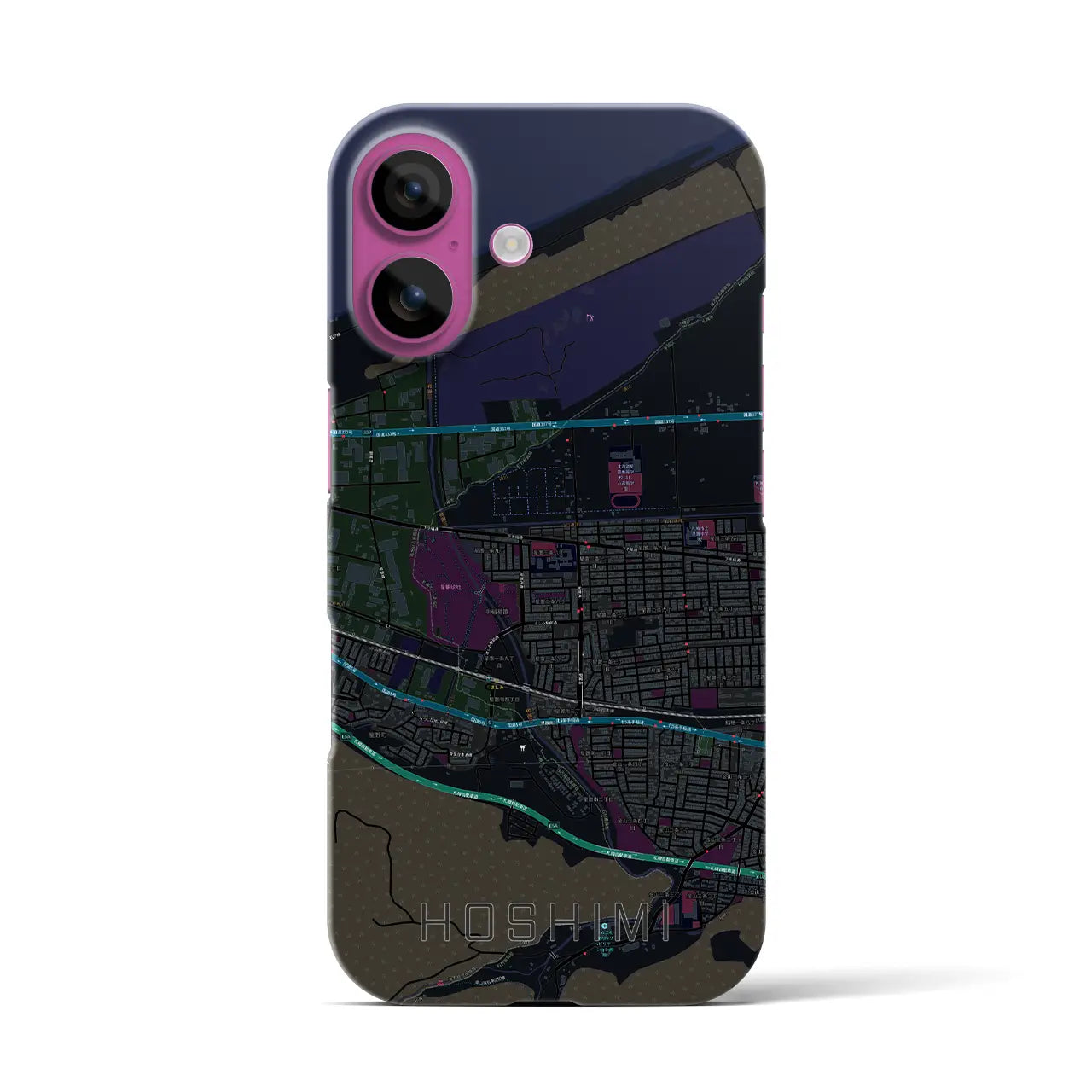【ほしみ(北海道)】地図柄iPhoneケース(バックカバータイプ)