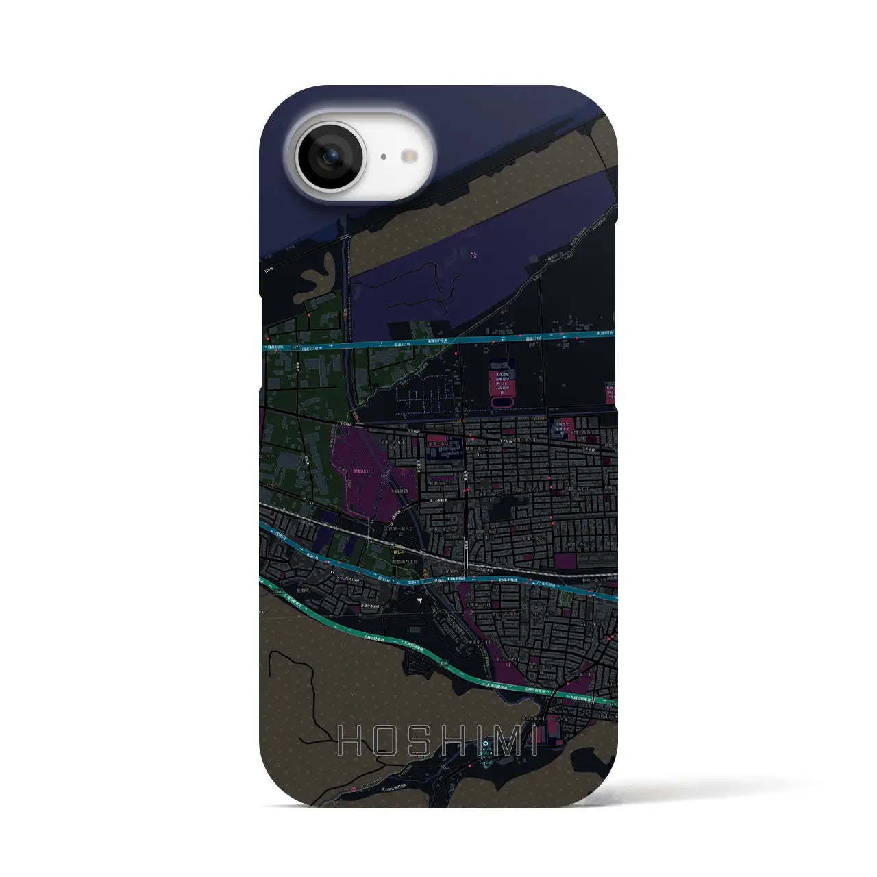 【ほしみ(北海道)】地図柄iPhoneケース(バックカバータイプ)