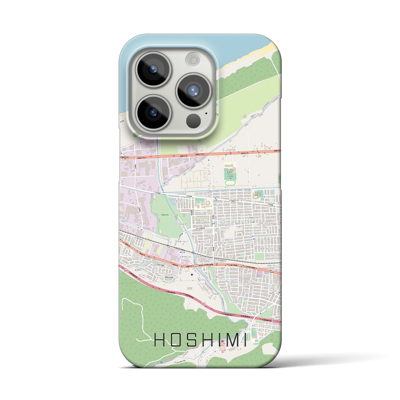 【ほしみ(北海道)】地図柄iPhoneケース(バックカバータイプ)