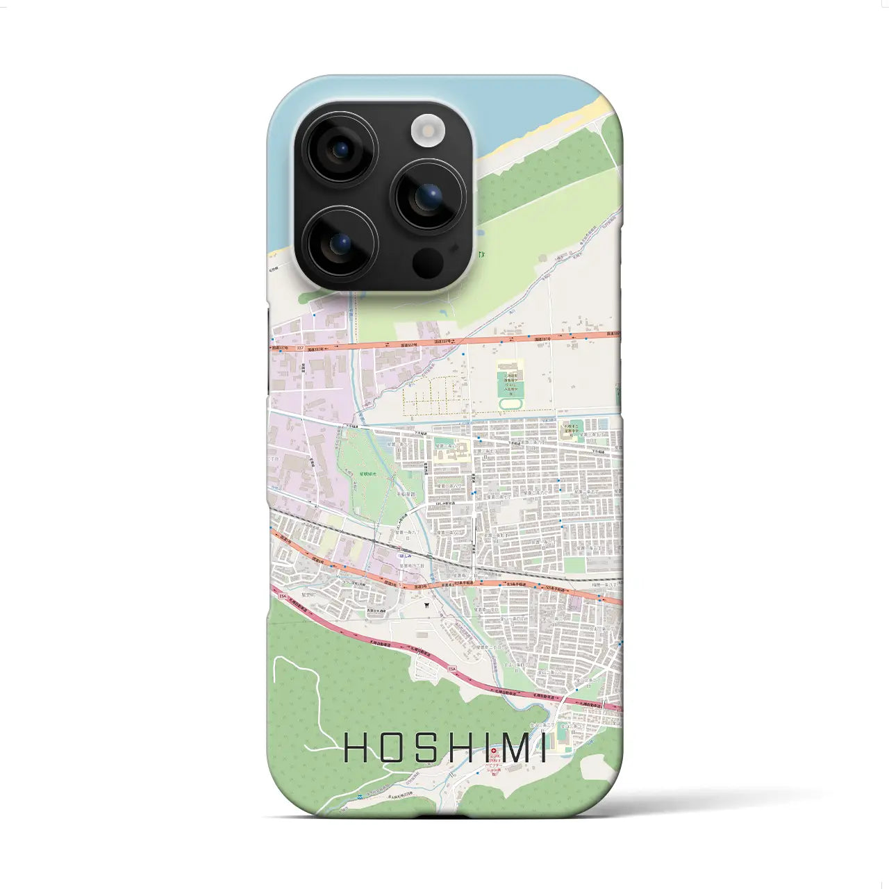 【ほしみ(北海道)】地図柄iPhoneケース(バックカバータイプ)