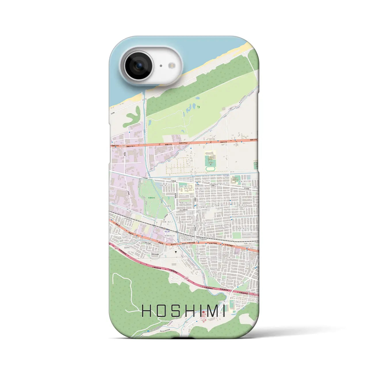 【ほしみ(北海道)】地図柄iPhoneケース(バックカバータイプ)