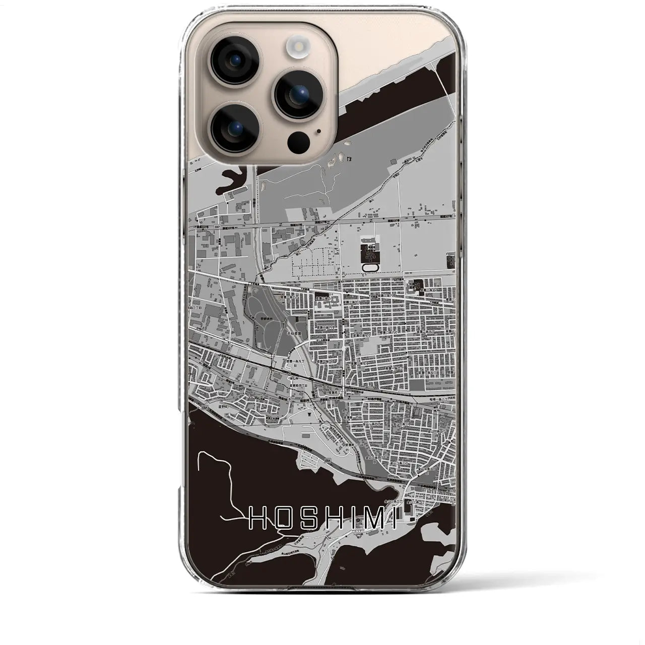 【ほしみ(北海道)】地図柄iPhoneケース(クリアタイプ)