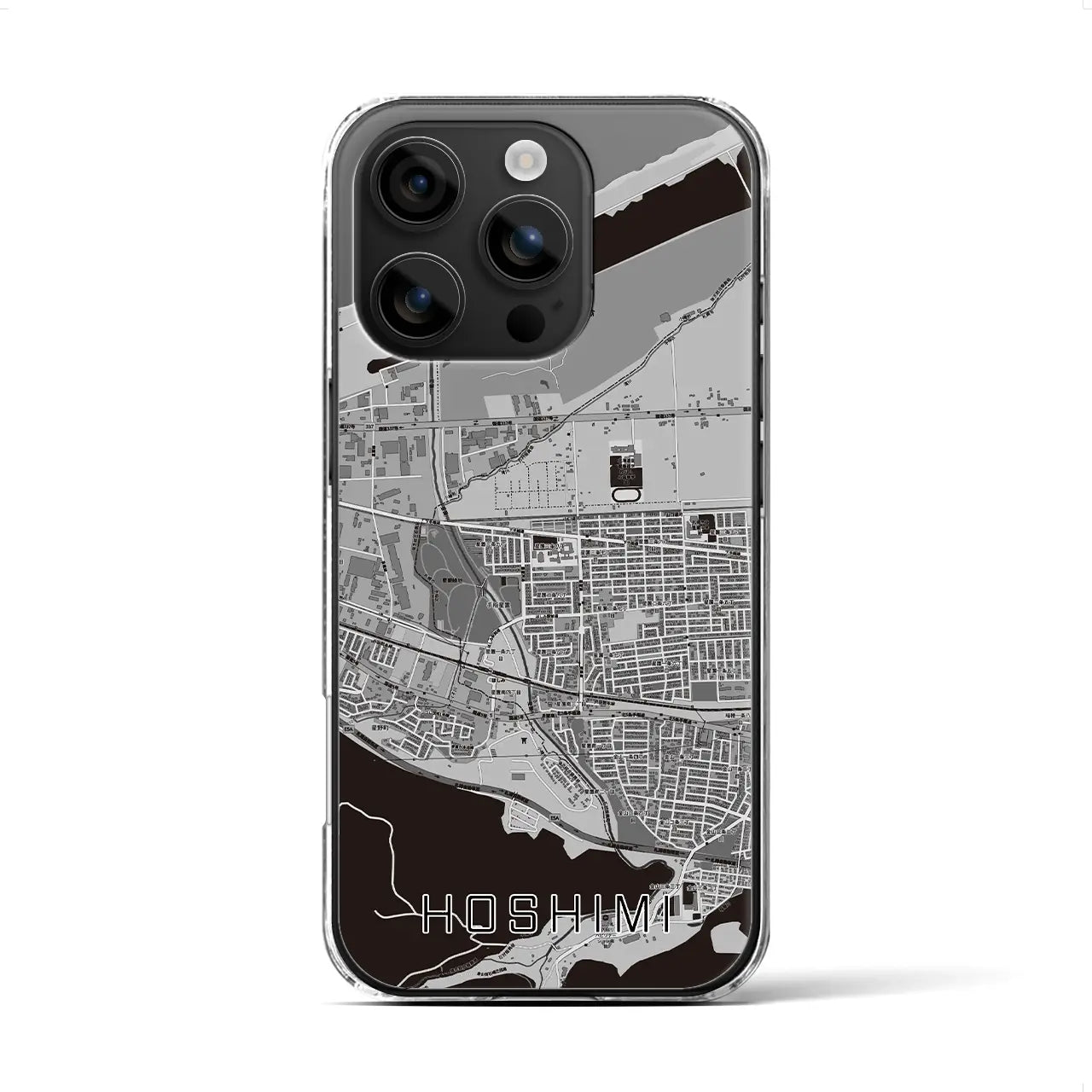 【ほしみ(北海道)】地図柄iPhoneケース(クリアタイプ)