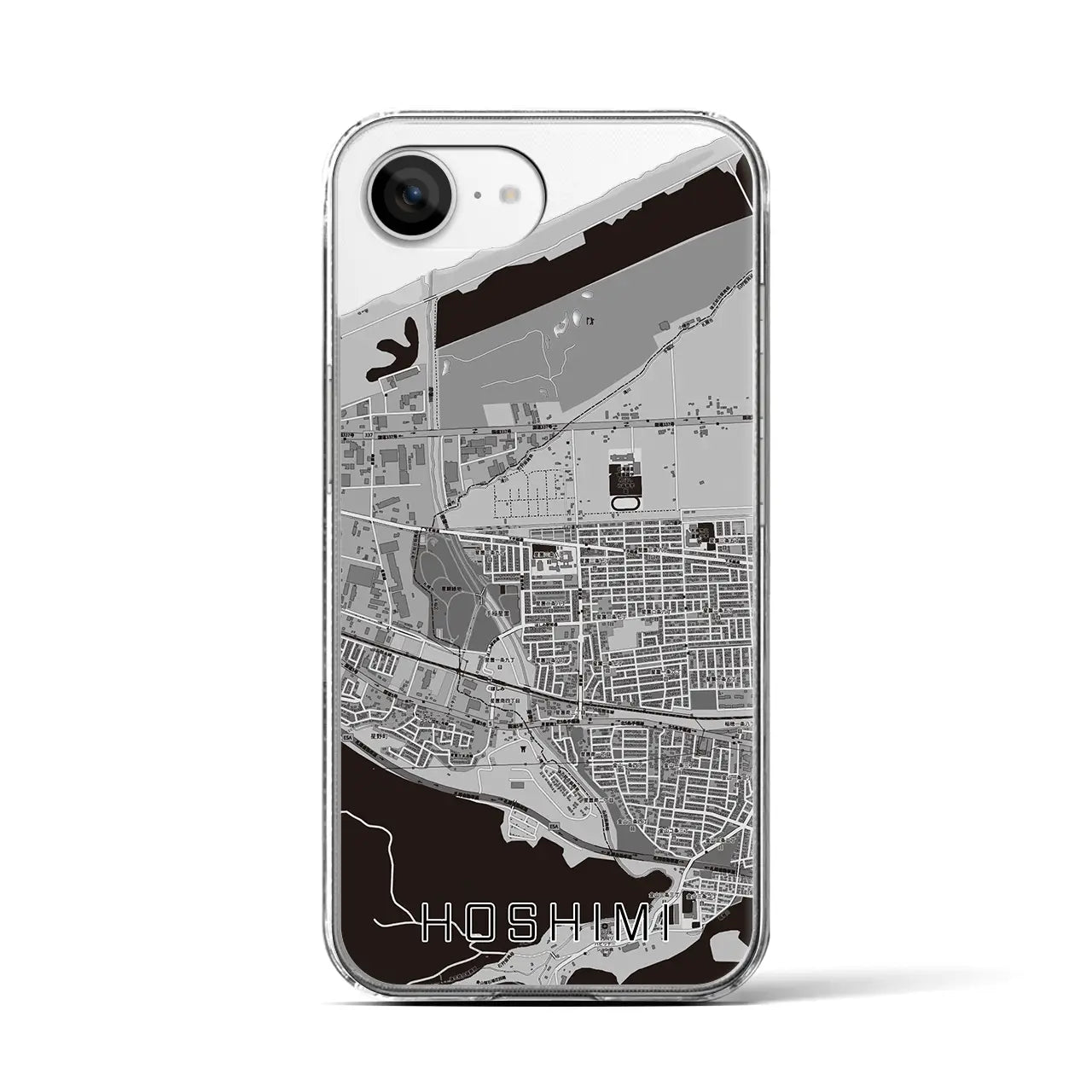 【ほしみ(北海道)】地図柄iPhoneケース(クリアタイプ)