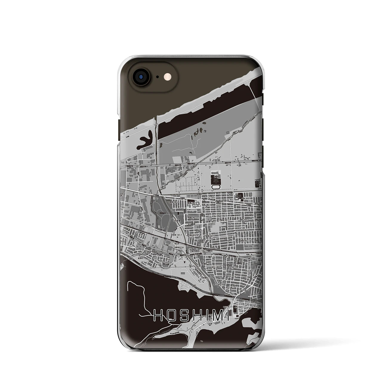 【ほしみ(北海道)】地図柄iPhoneケース(クリアタイプ)